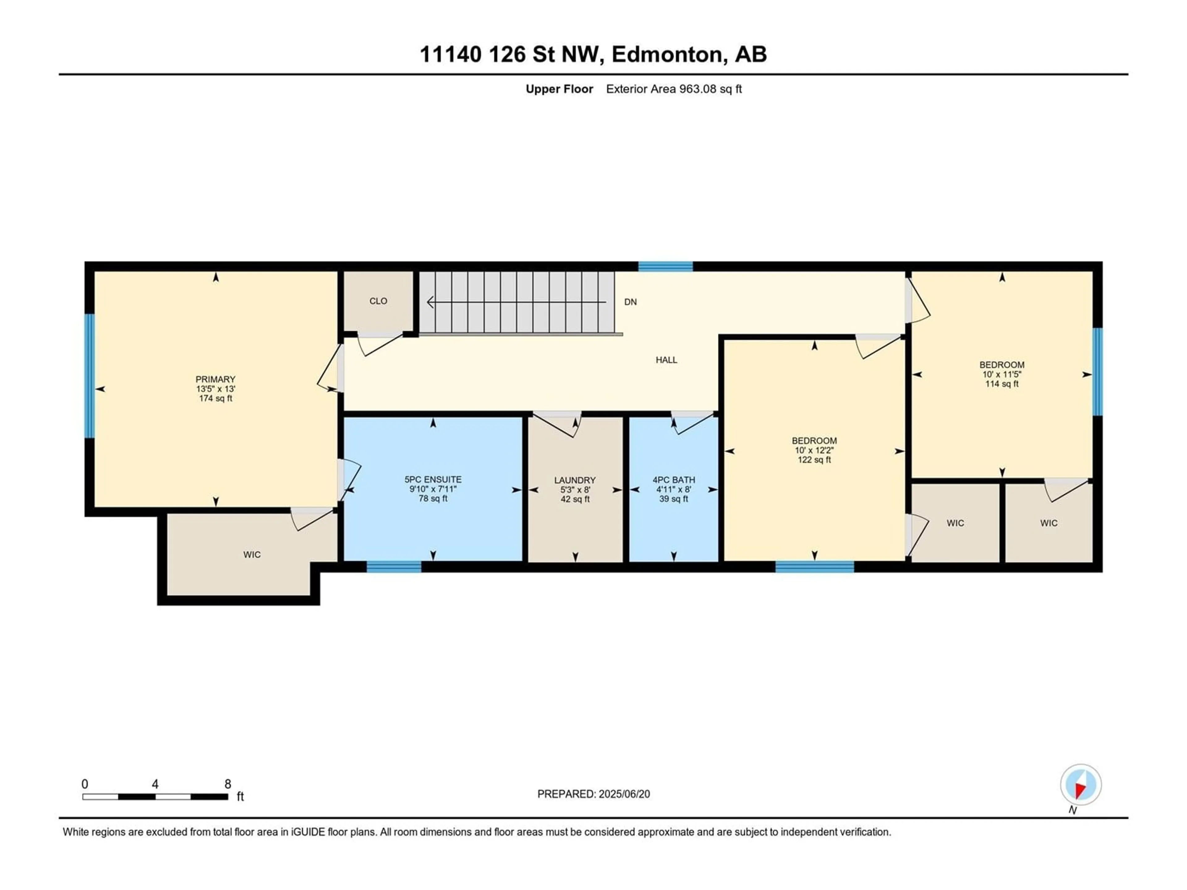 Floor plan for NW - 11140 126 ST E, Edmonton Alberta T5M0P9