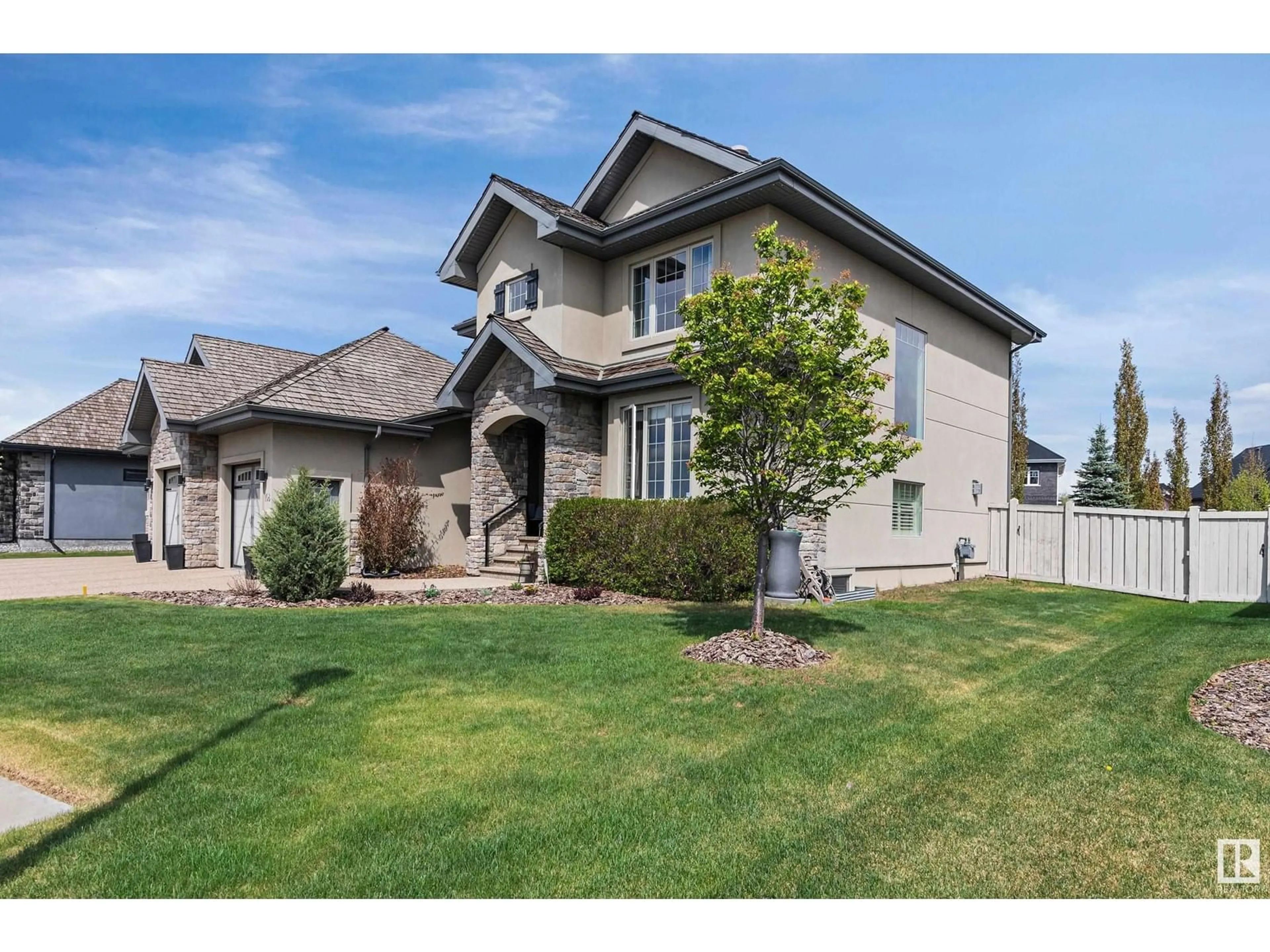 Home with brick exterior material, street for #108 - 52328 RANGE ROAD 233, Rural Strathcona County Alberta T8B0A2