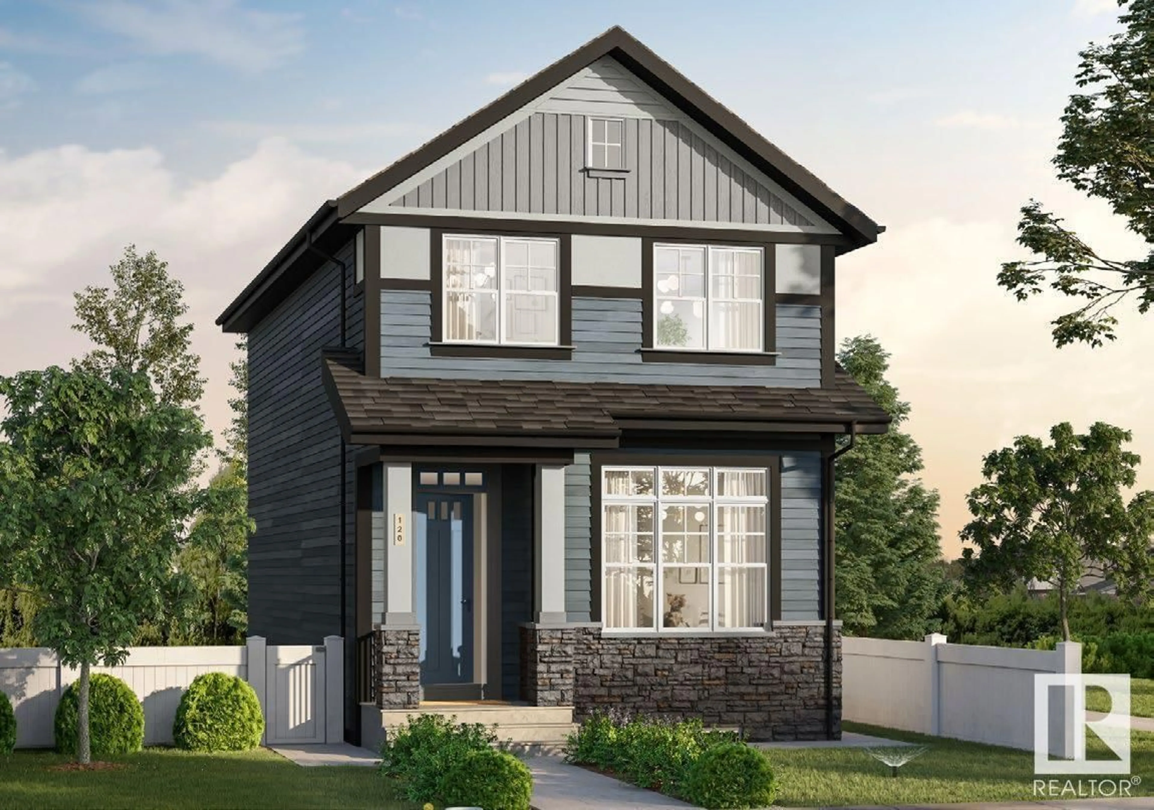 Home with vinyl exterior material, street for 6253 175A AV, Edmonton Alberta T5Y4A5