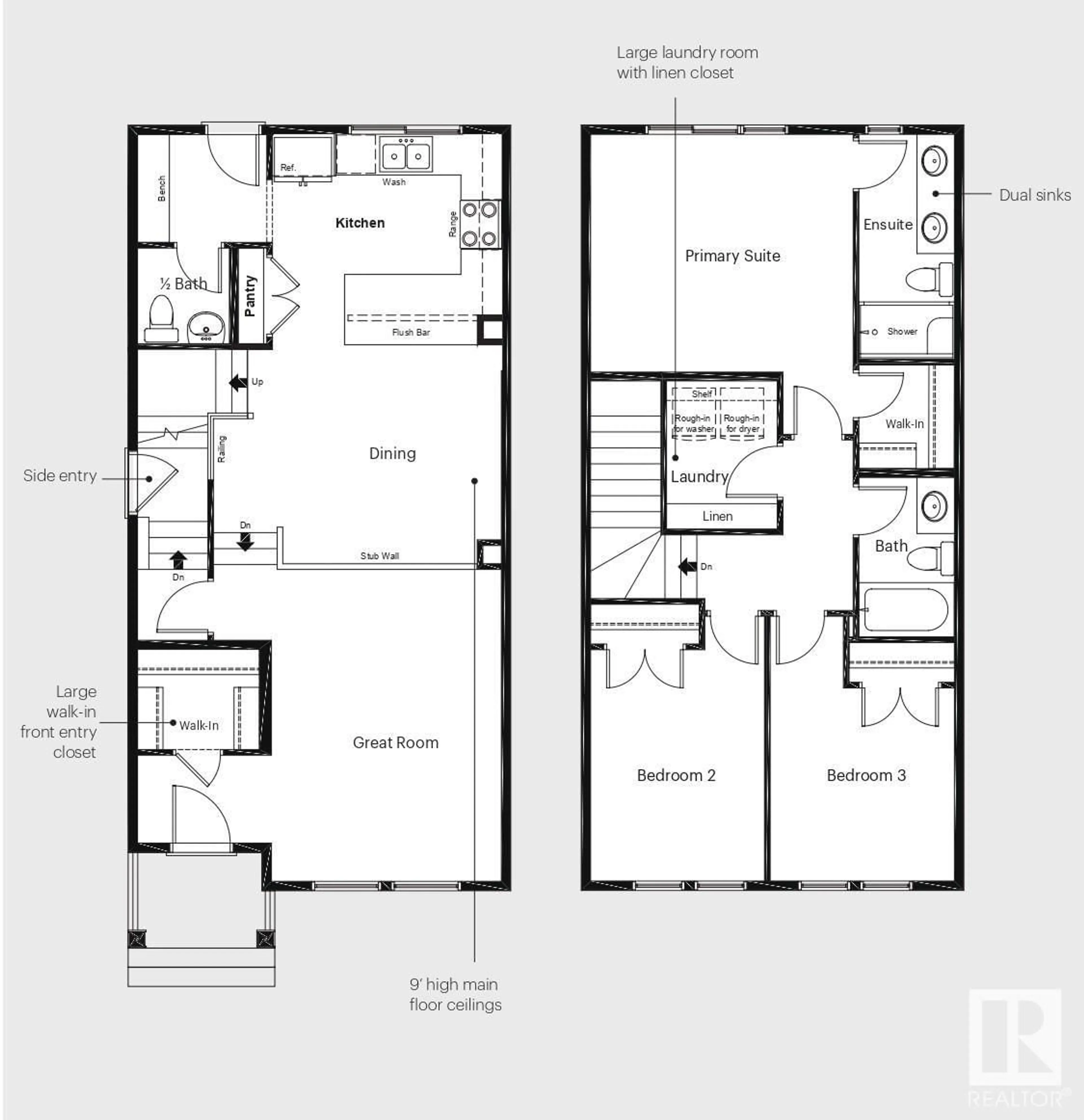 Floor plan for 6253 175A AV, Edmonton Alberta T5Y4A5