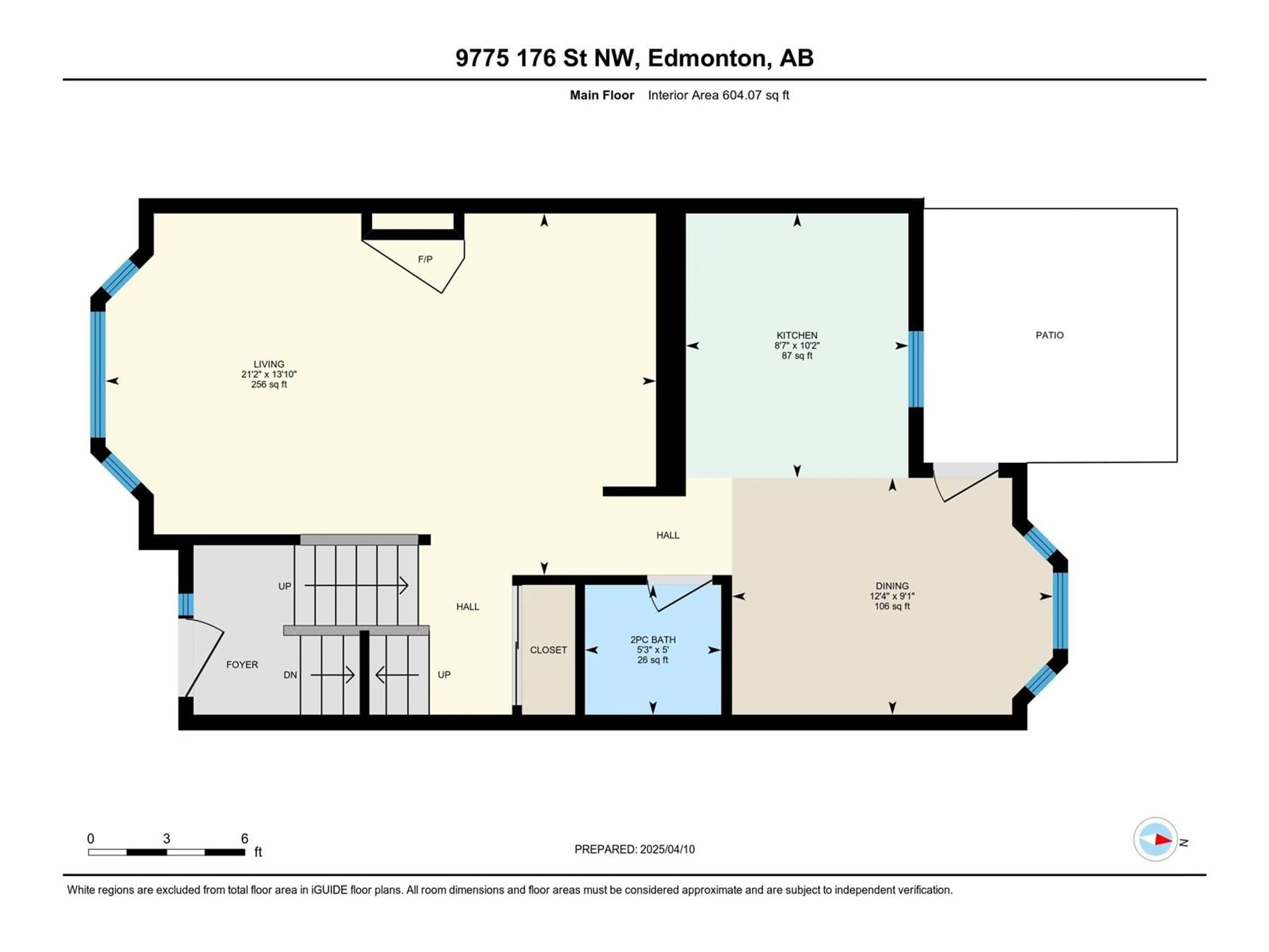 Floor plan for 9775 176 ST NW, Edmonton Alberta T5T6B3