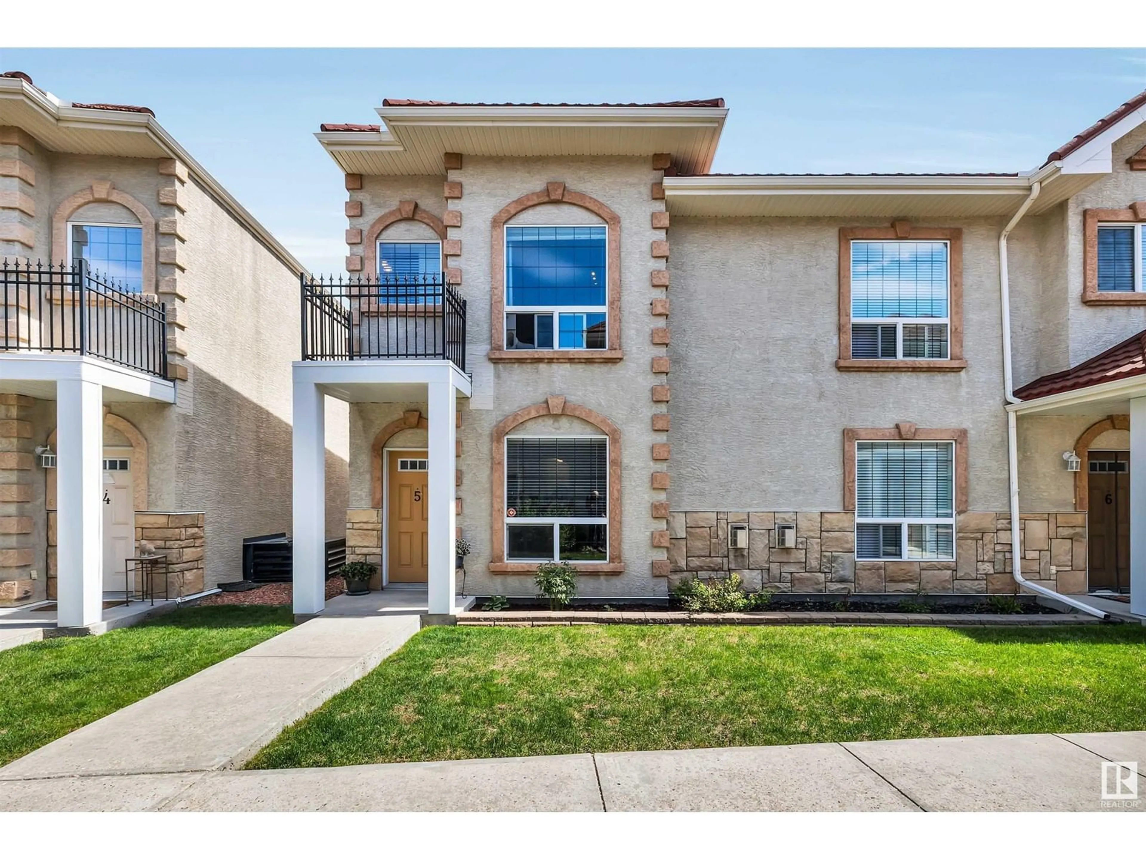 Home with brick exterior material, street for #5 - 13825 155 AV, Edmonton Alberta T6V0B8
