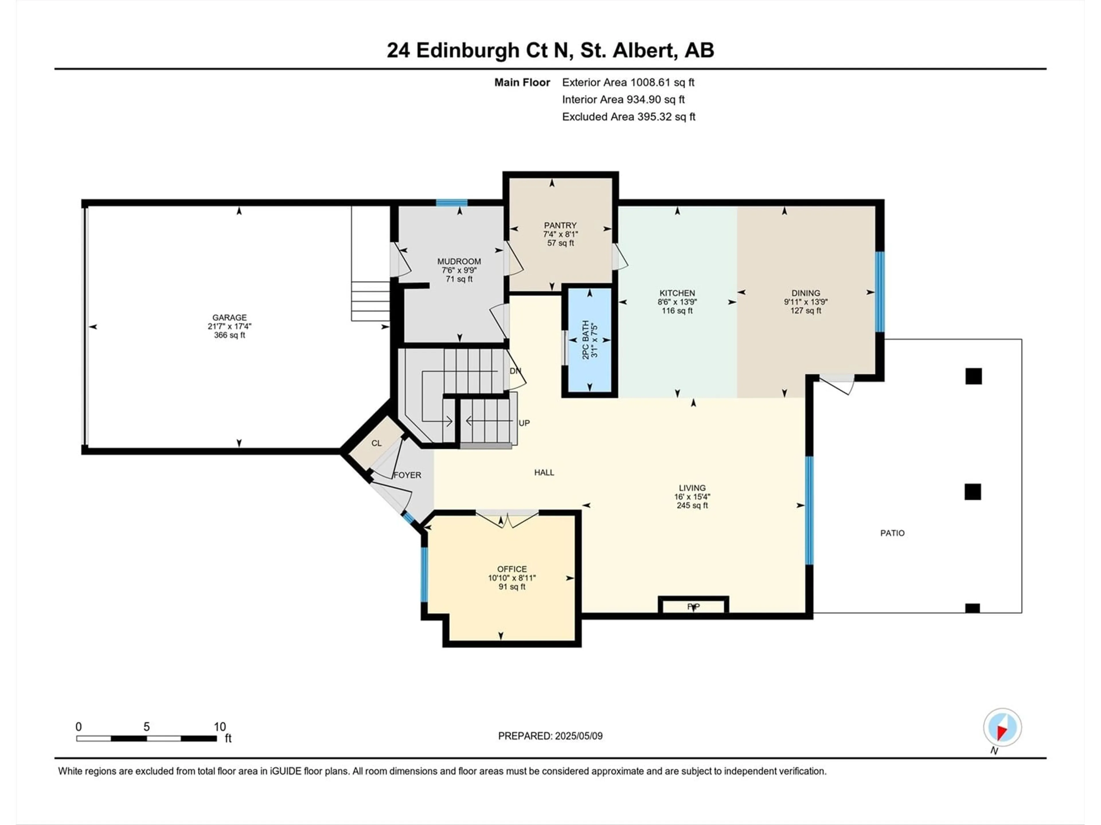 Floor plan for 24 EDINBURGH CO, St. Albert Alberta T8N6M8