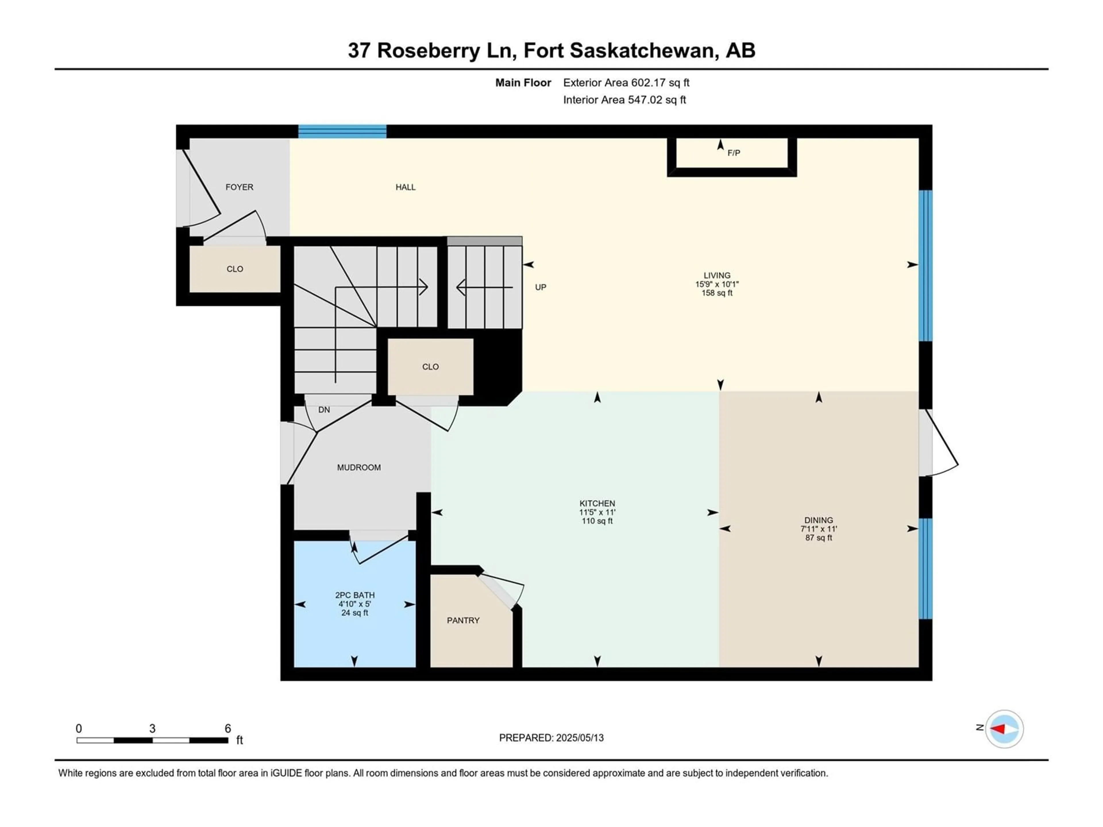 Floor plan for 37 ROSEBERRY, Fort Saskatchewan Alberta T8L0M6