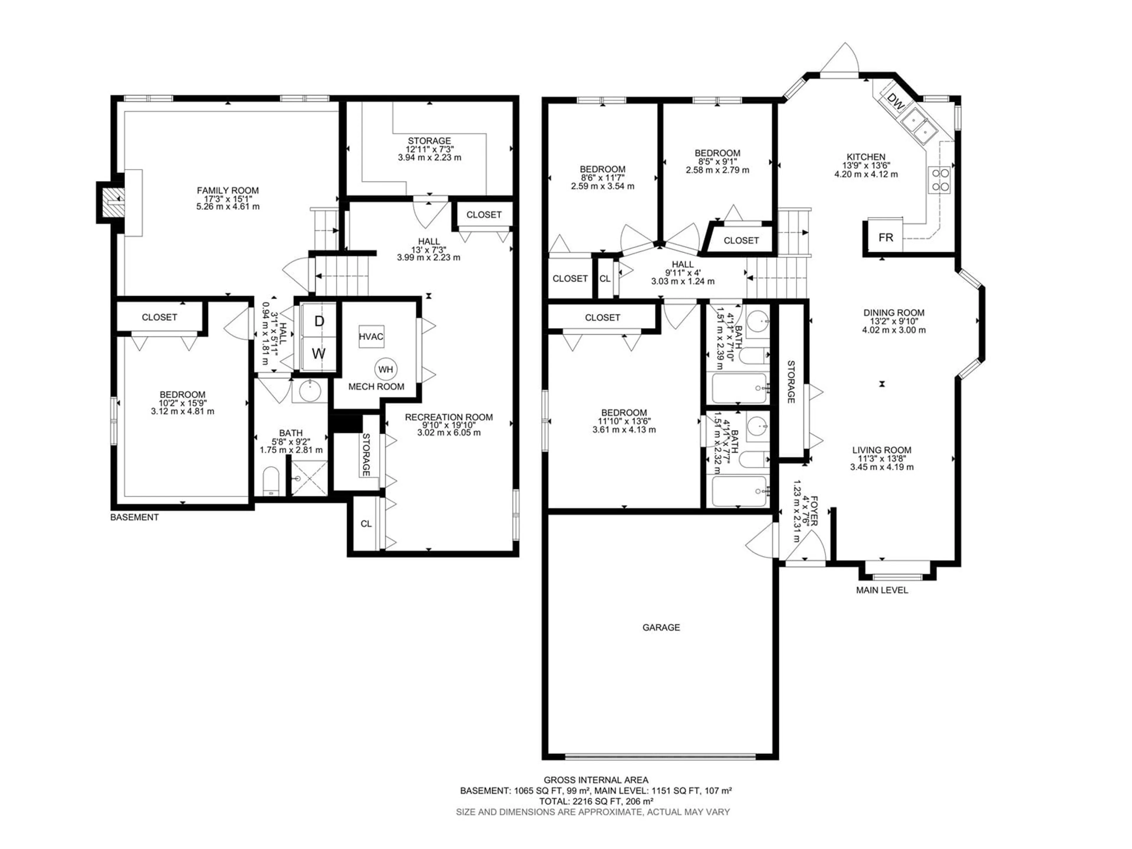 Floor plan for 18412 77 AV, Edmonton Alberta T5T5X3
