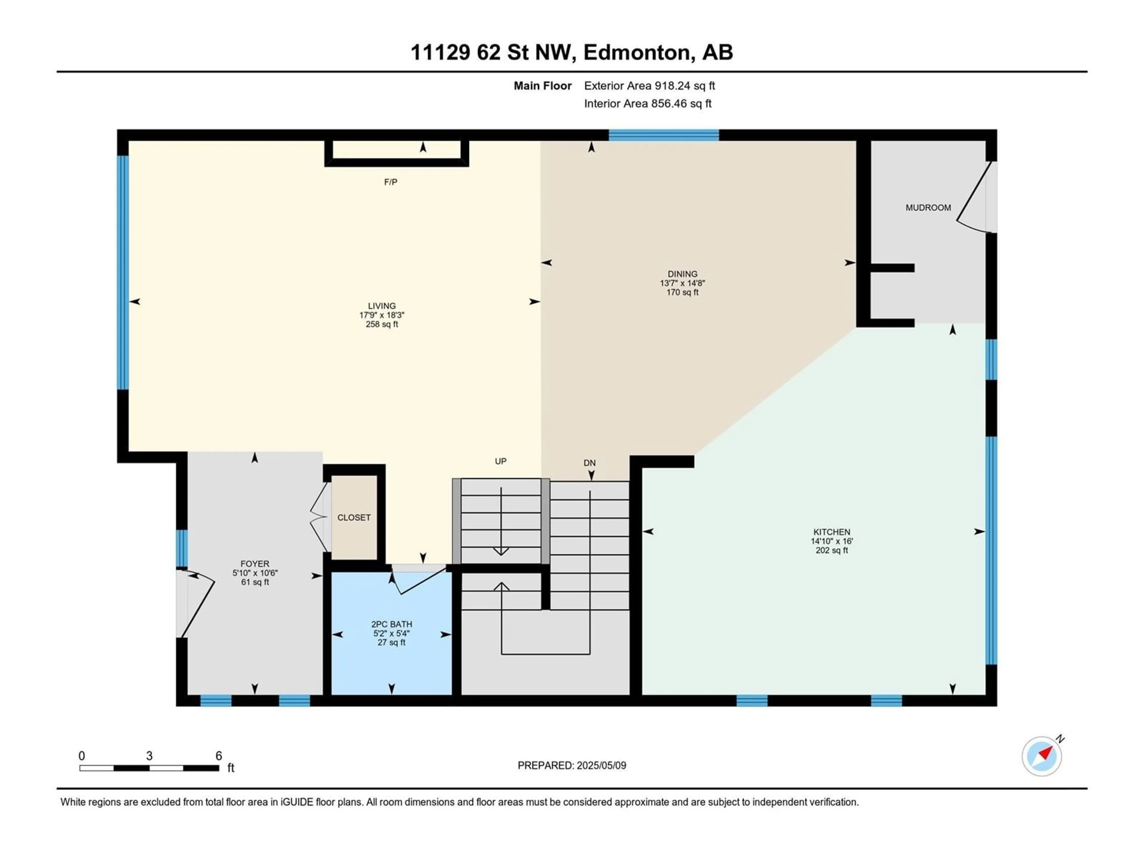 Floor plan for NW - 11129 62 ST, Edmonton Alberta T5W4B8