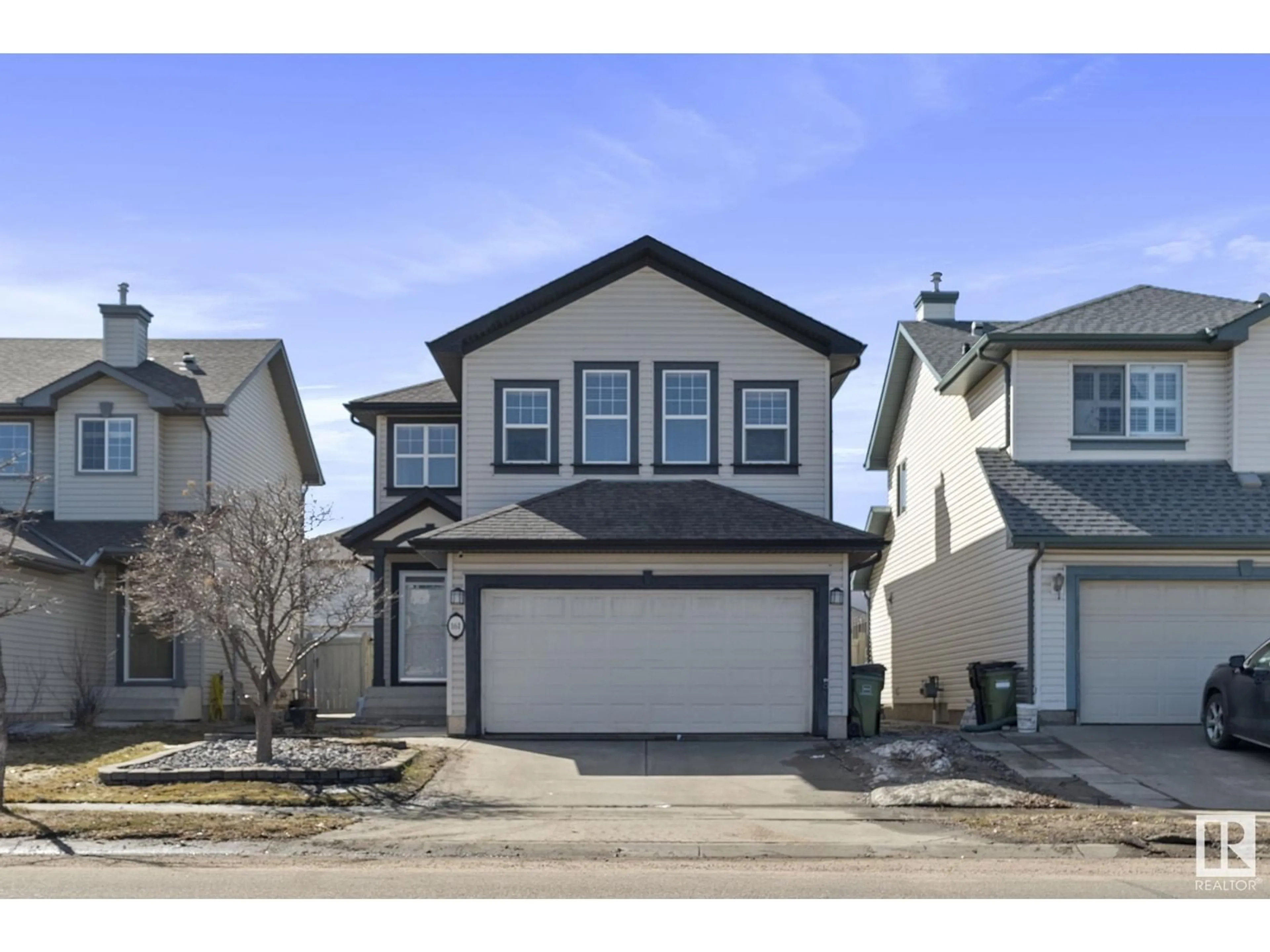 Home with vinyl exterior material, street for 161 EASTON RD, Edmonton Alberta T6X1C2