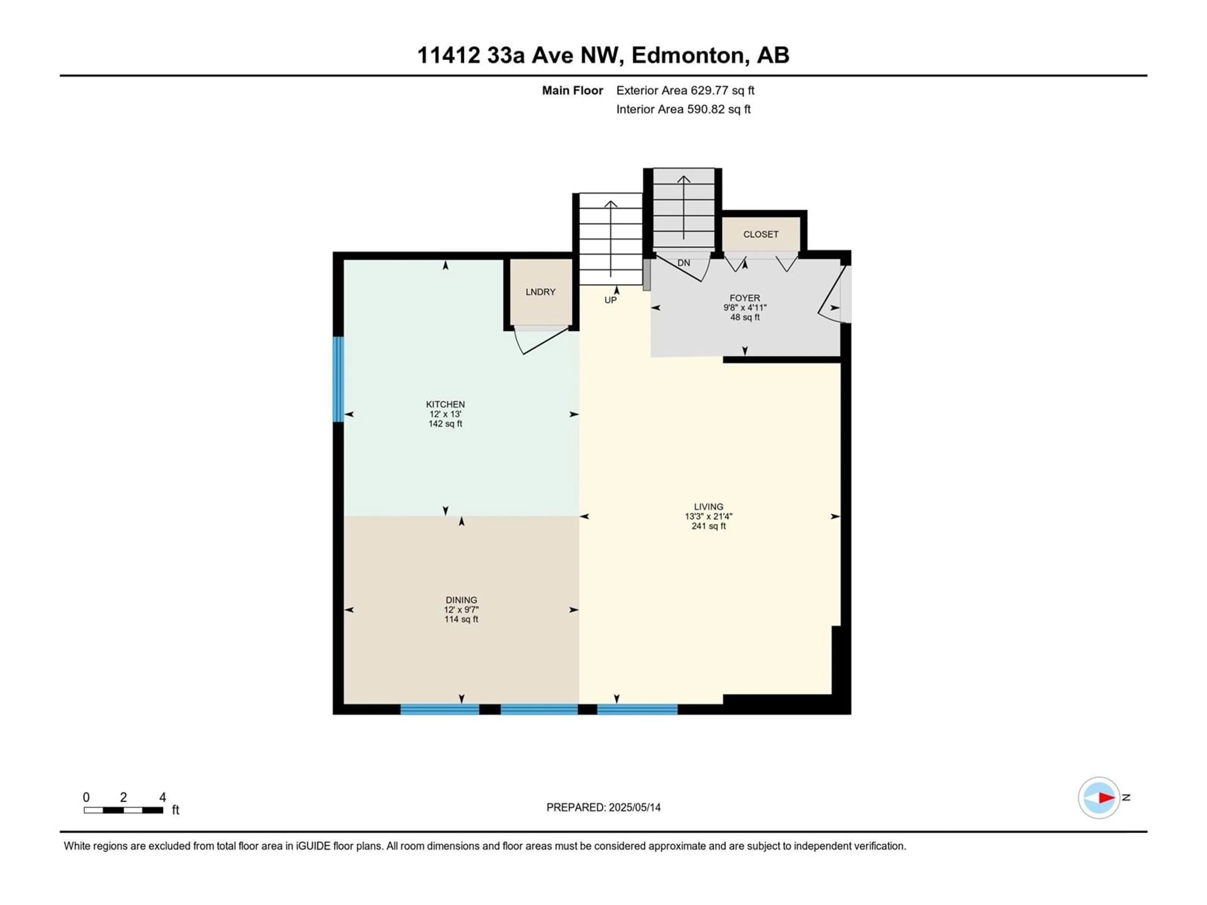 Floor plan for 11412 33A AV, Edmonton Alberta T6J3H3