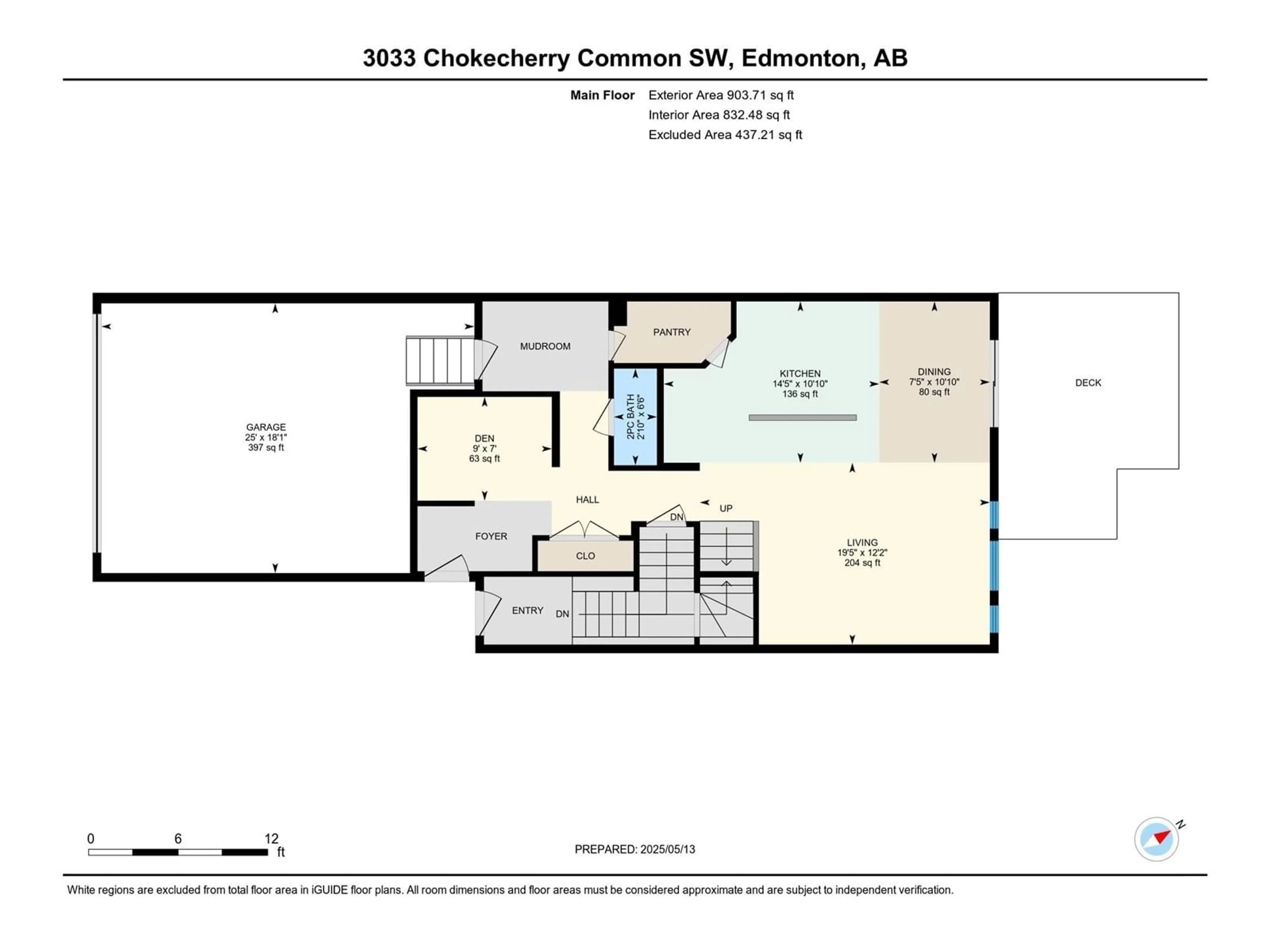 Floor plan for SW - 3033 CHOKECHERRY CM, Edmonton Alberta T6X2M4