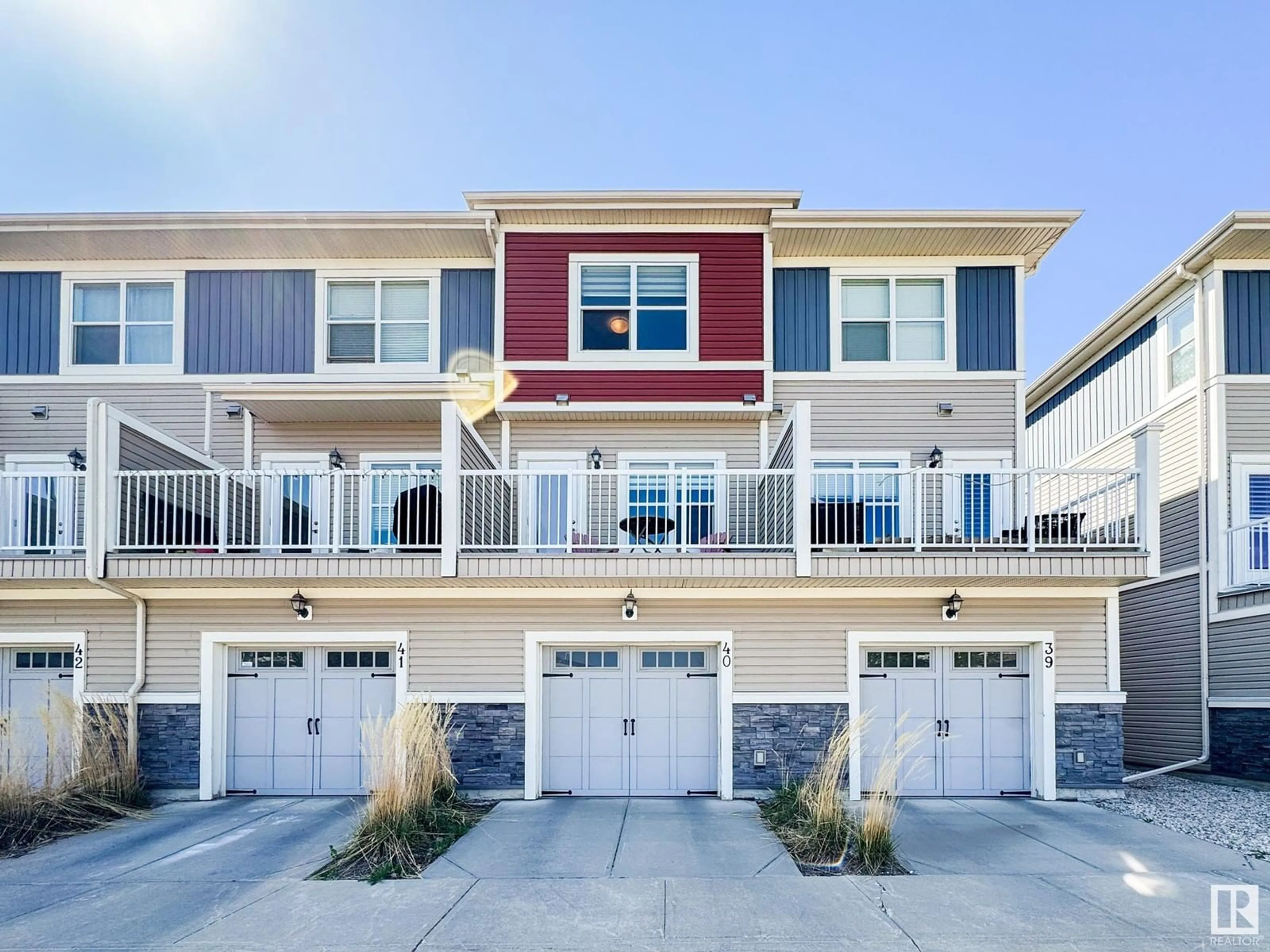 Home with vinyl exterior material, water/lake/river/ocean view for #40 - 3710 ALLAN DR, Edmonton Alberta T6W2C4