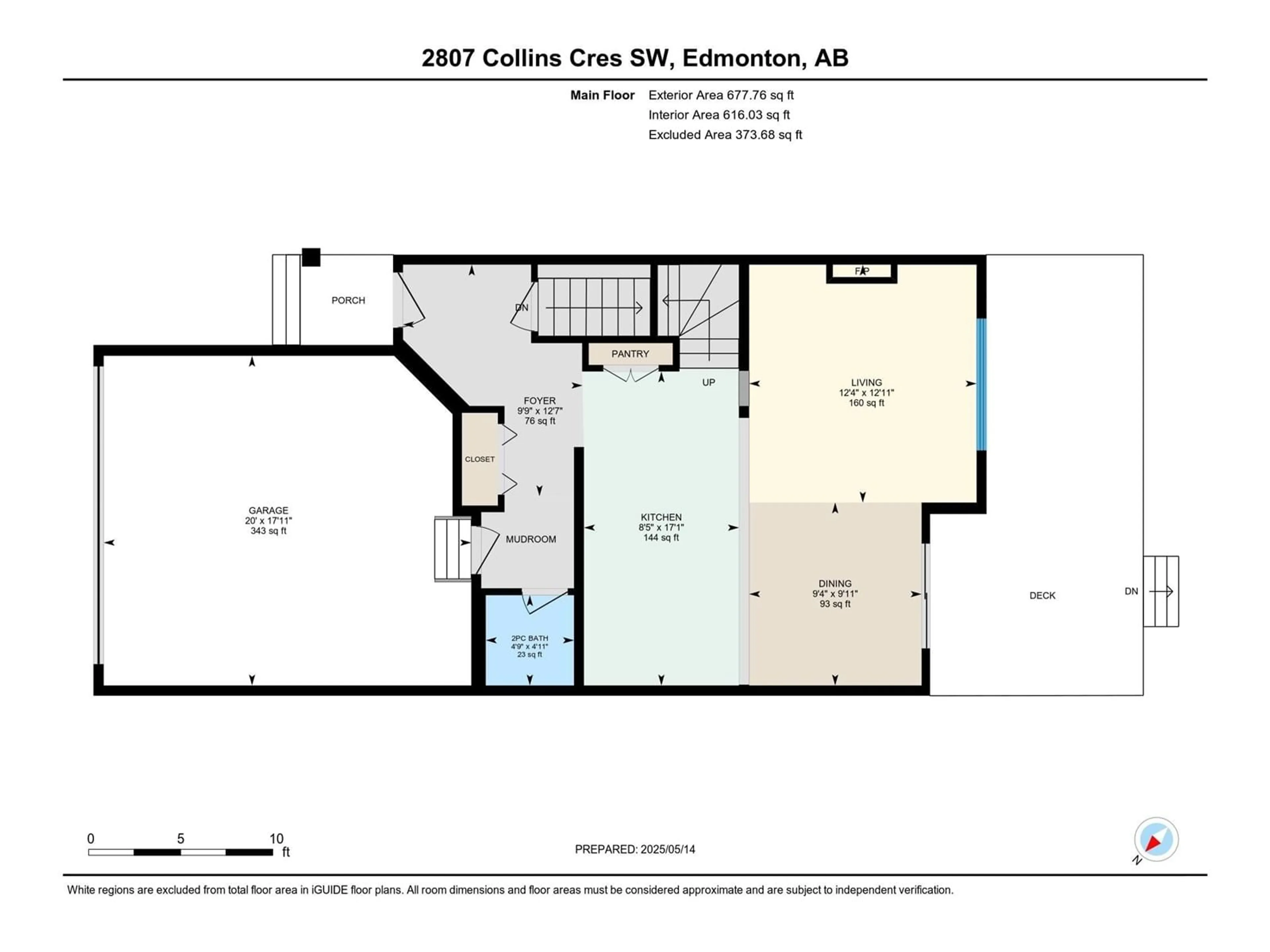 Floor plan for 2807 COLLINS CR, Edmonton Alberta T6W4G8
