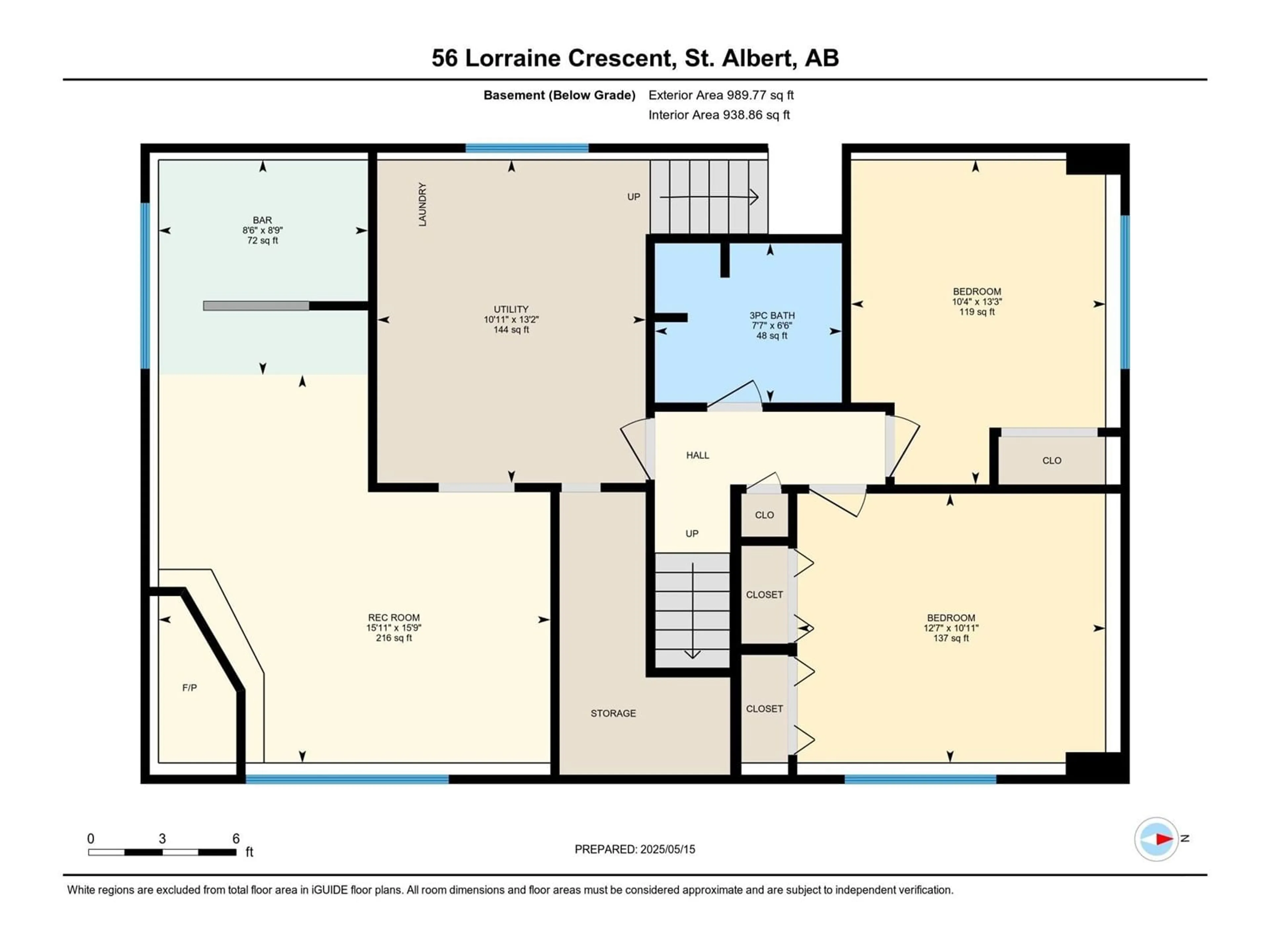 Floor plan for 56 LORRAINE CR, St. Albert Alberta T8N2R3