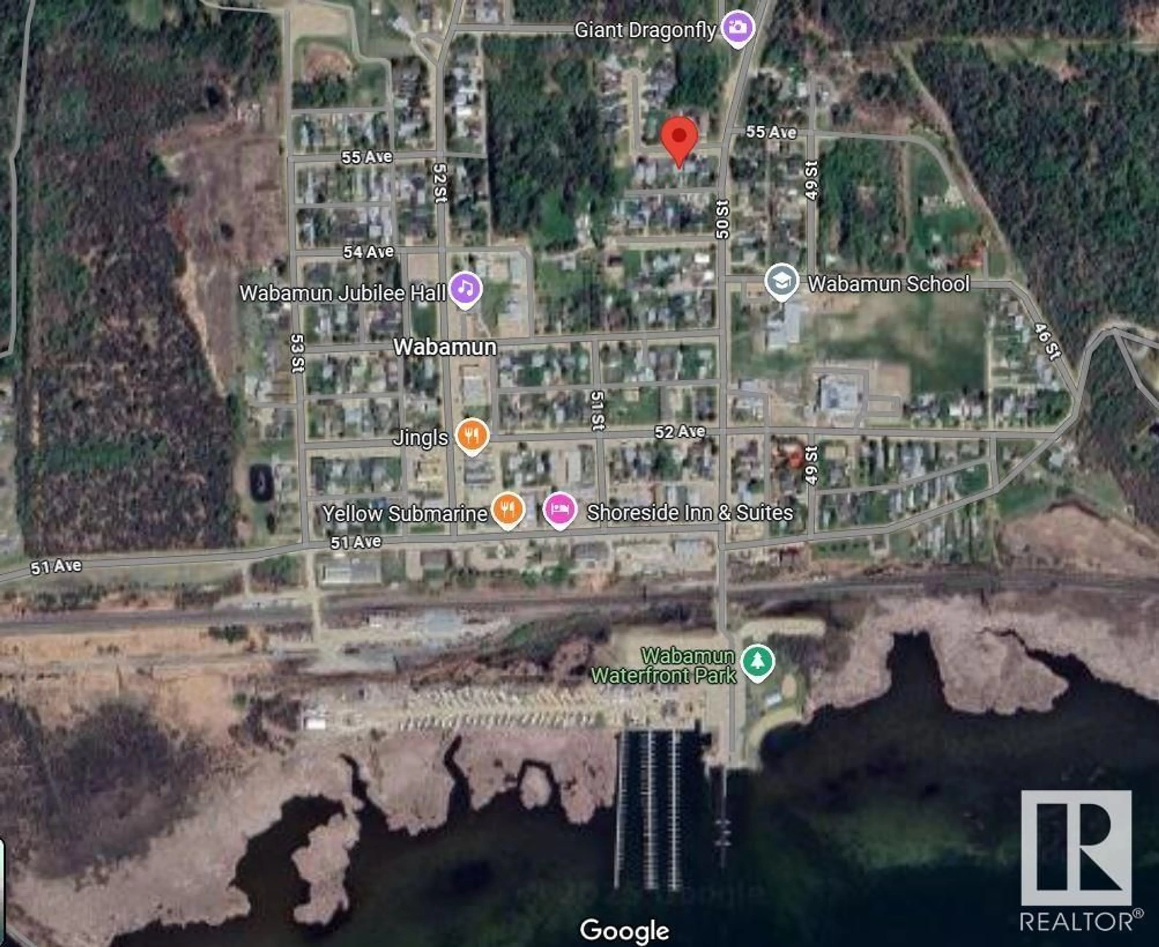 Picture of a map for 5013 55 AV, Wabamun Alberta T0E2K0