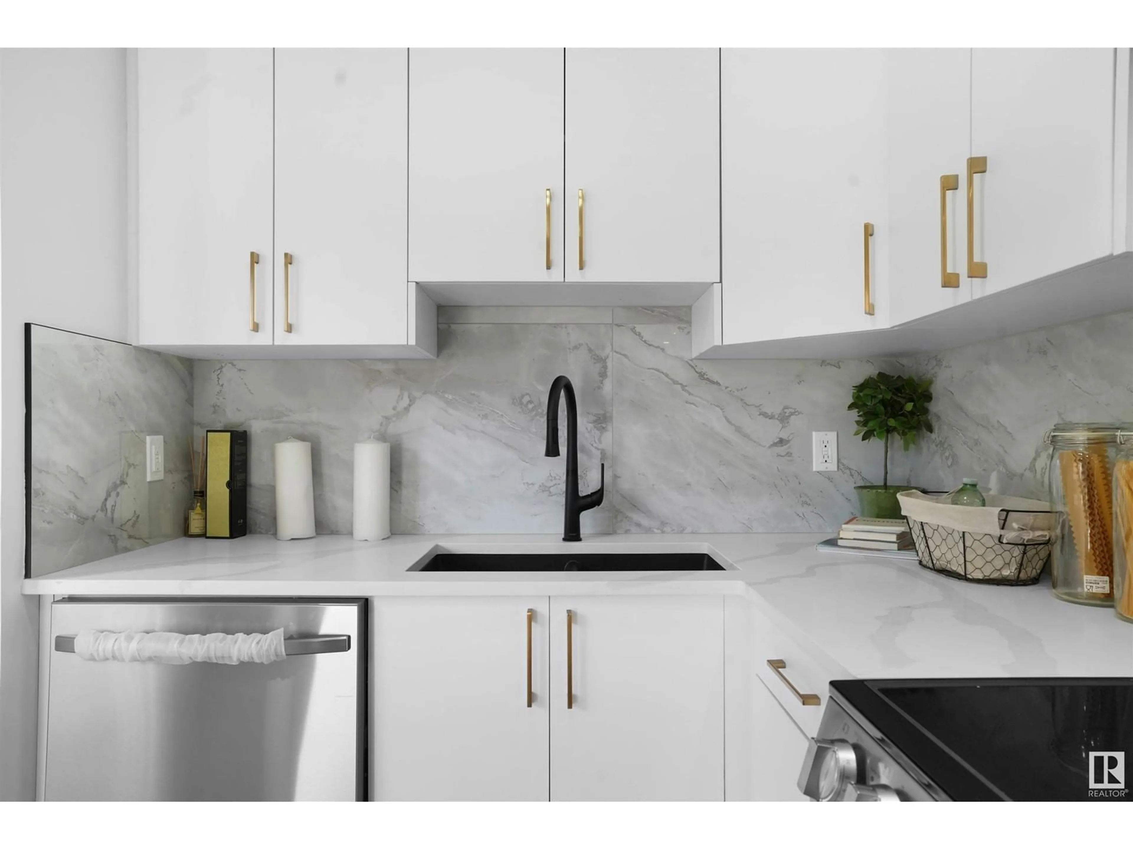 Contemporary kitchen, ceramic/tile floor for 6066 MILL WOODS S, Edmonton Alberta T6K2L6