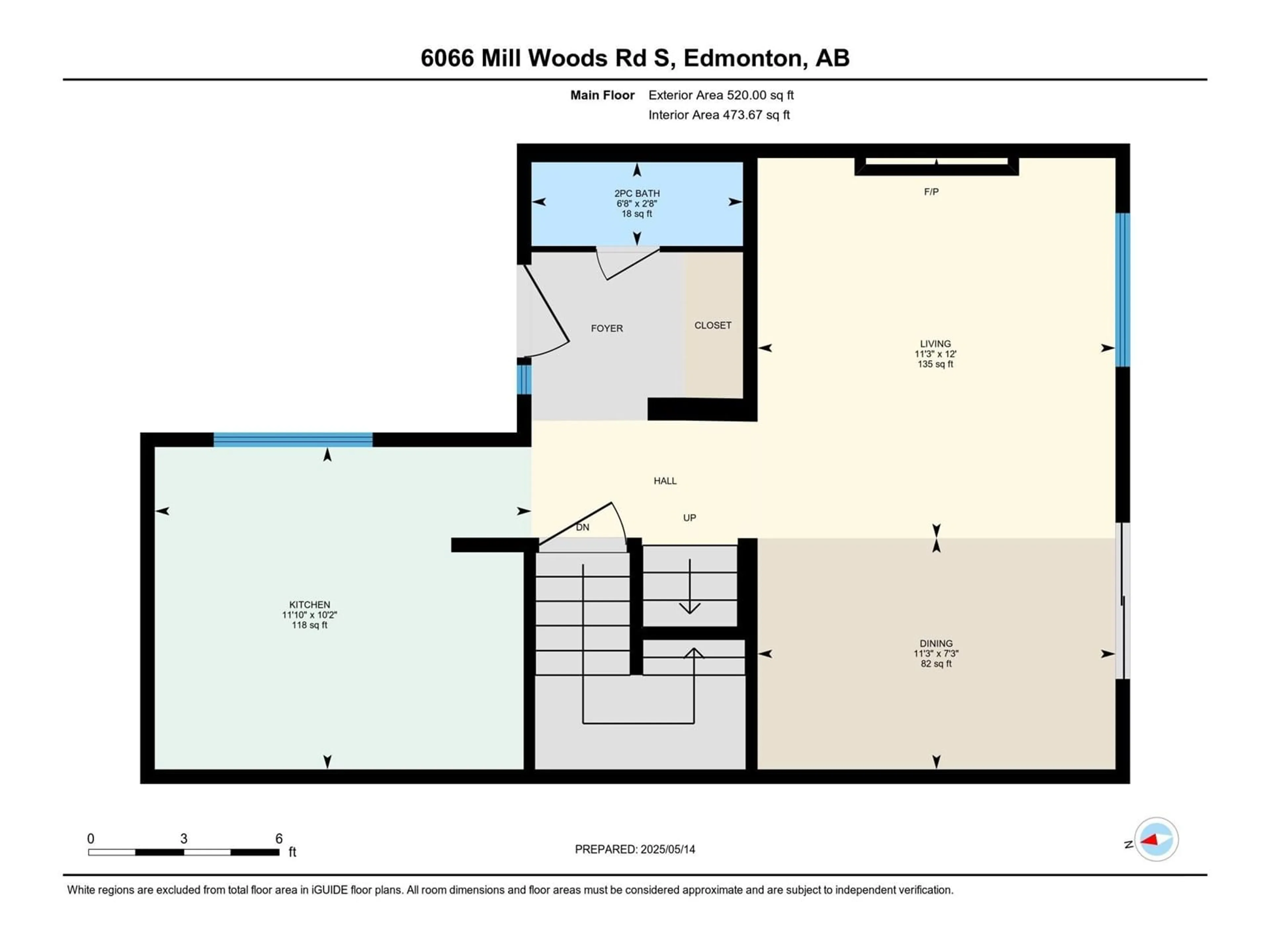 Floor plan for 6066 MILL WOODS S, Edmonton Alberta T6K2L6