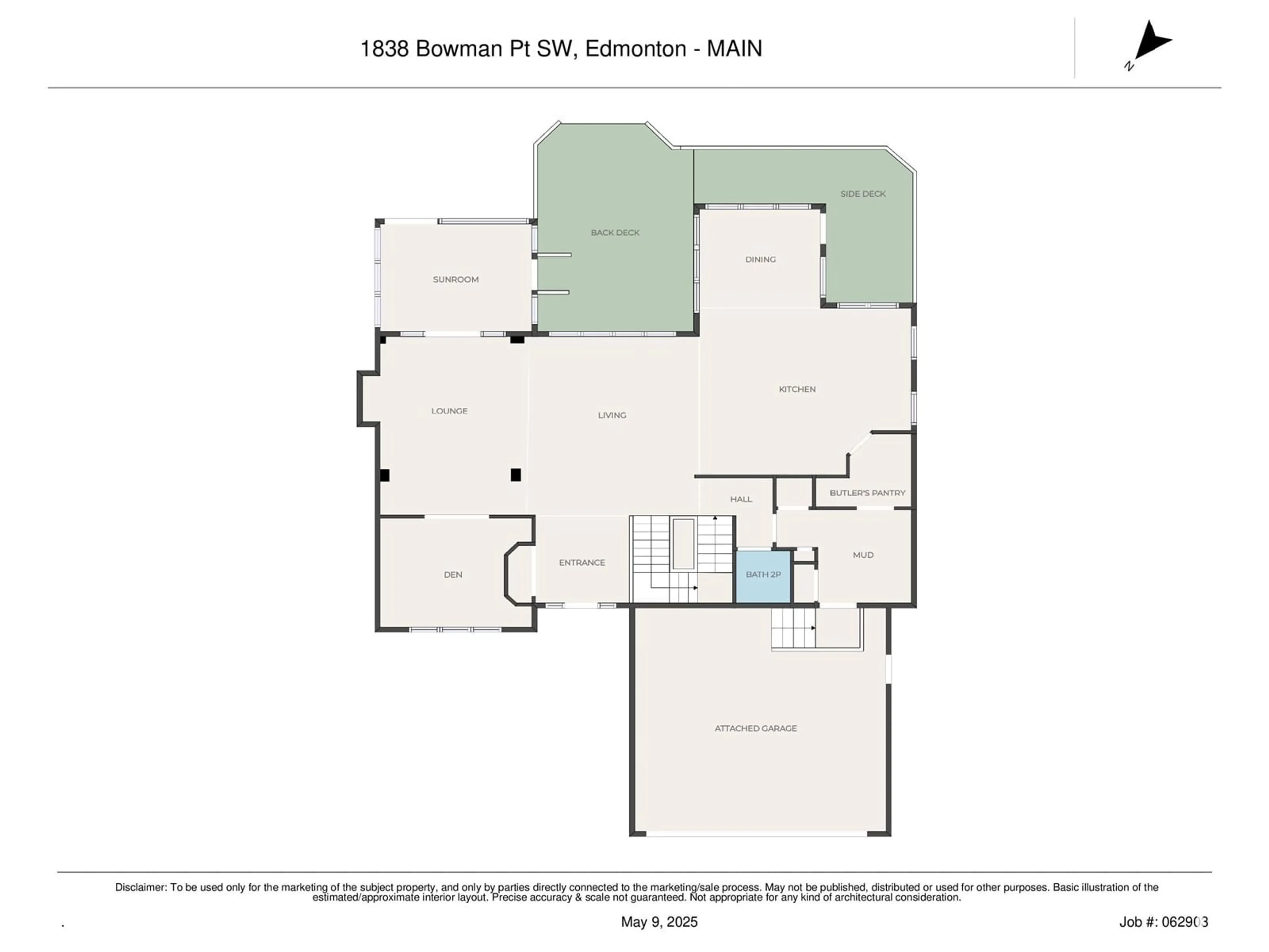 Floor plan for 1838 BOWMAN PT, Edmonton Alberta T6W1P7
