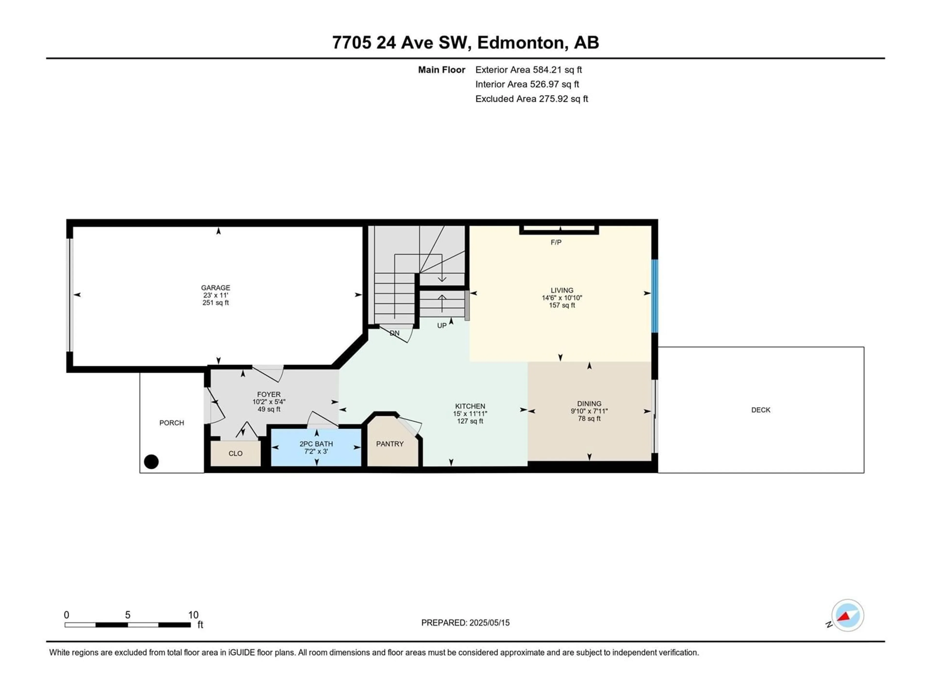 Floor plan for 7705 24 AV, Edmonton Alberta T6X1S6