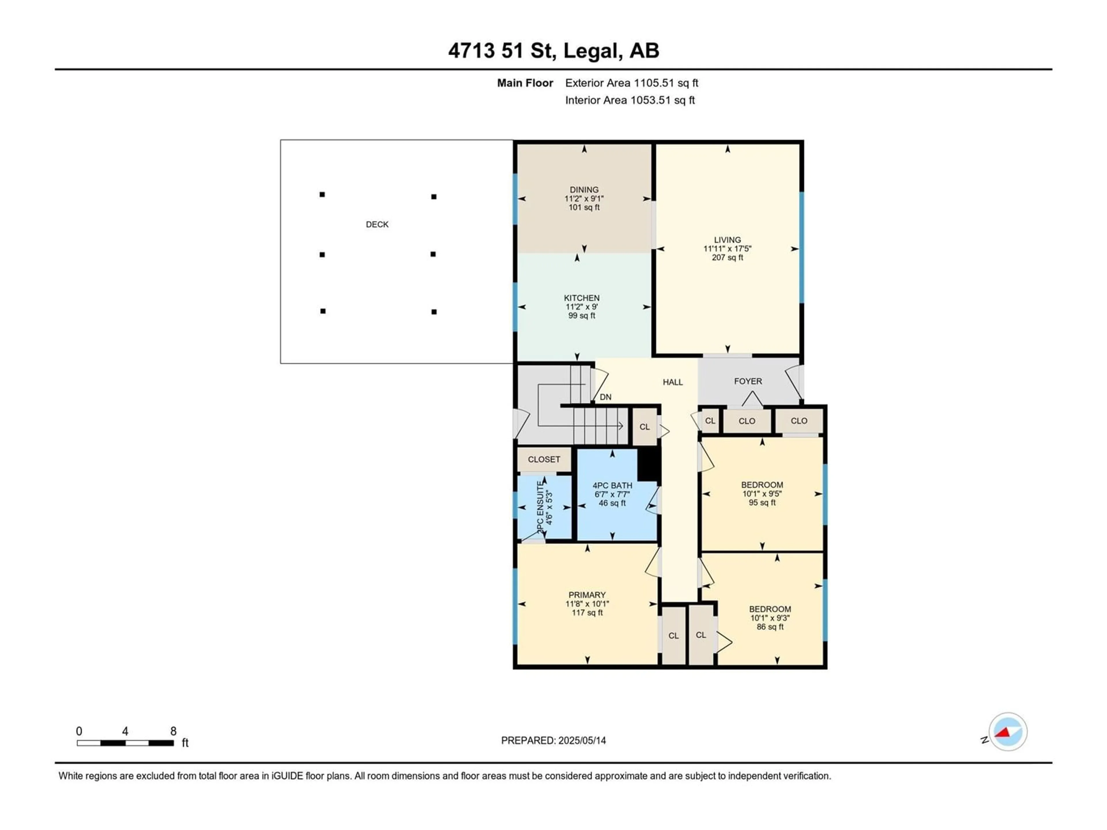 Floor plan for 4713 51 ST, Legal Alberta T0G1B0
