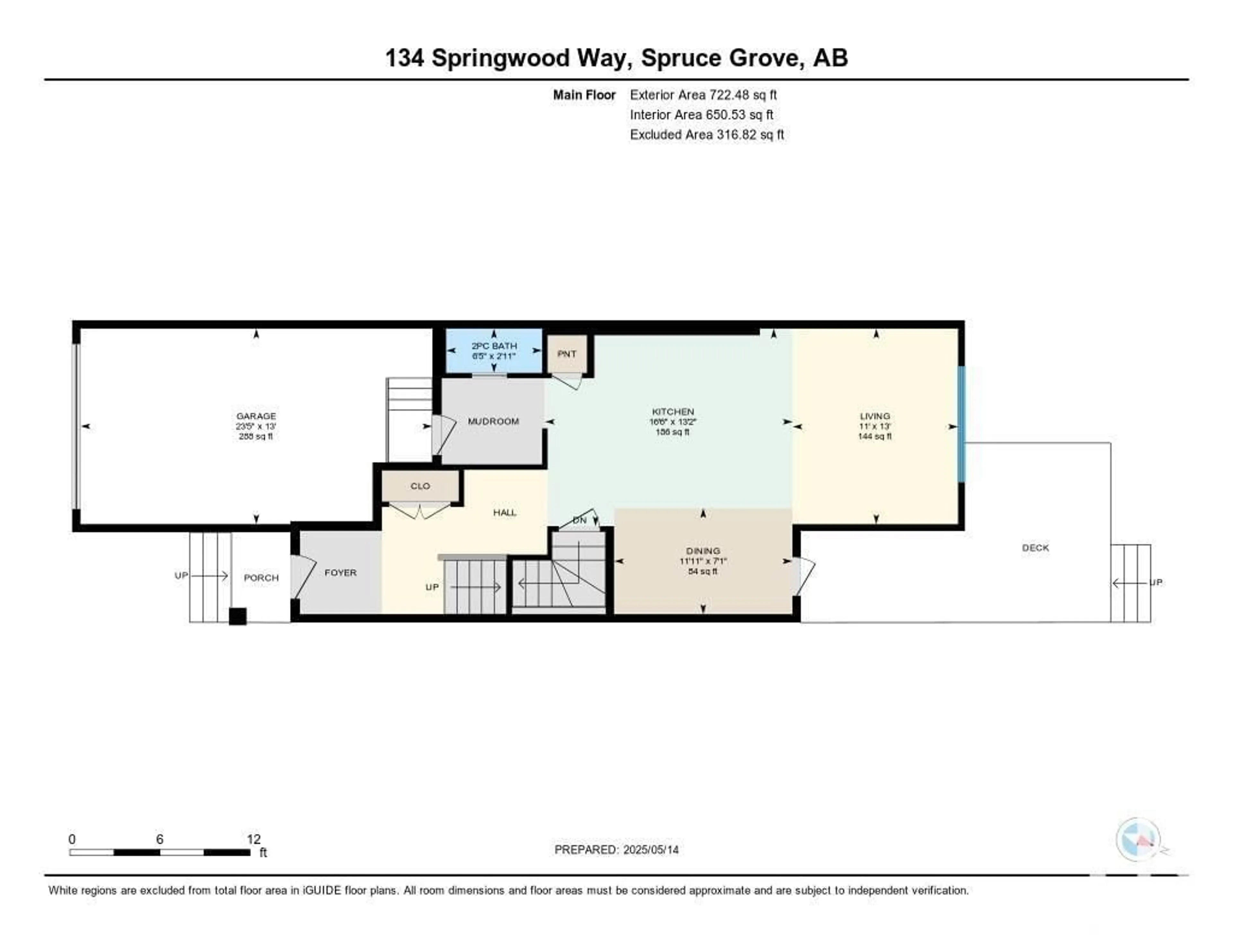 Floor plan for 134 SPRINGWOOD WY, Spruce Grove Alberta T7X0S9