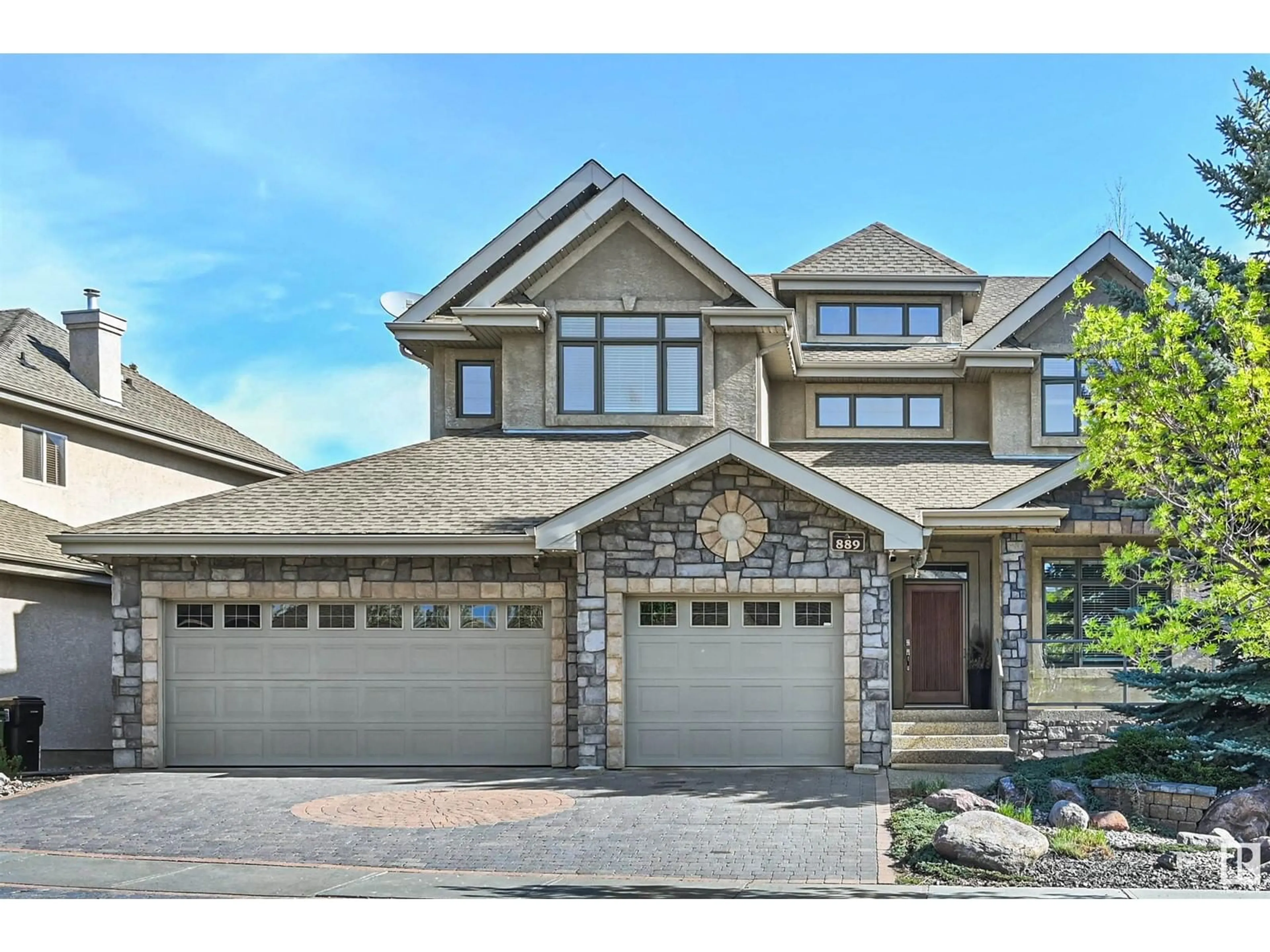Home with brick exterior material, street for 889 HOLLANDS LANDING LD, Edmonton Alberta T6R3L2