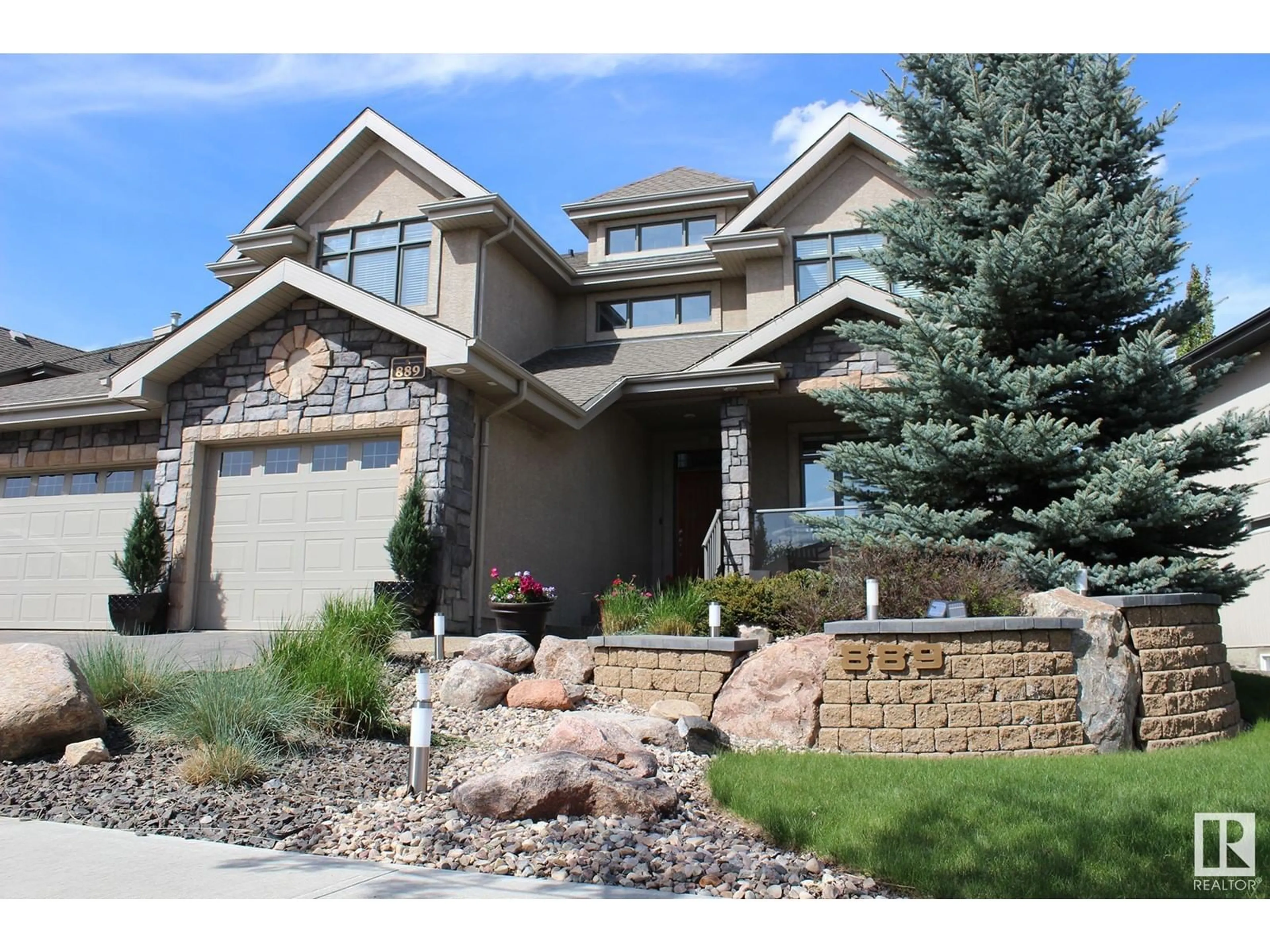 Home with brick exterior material, street for 889 HOLLANDS LANDING LD, Edmonton Alberta T6R3L2