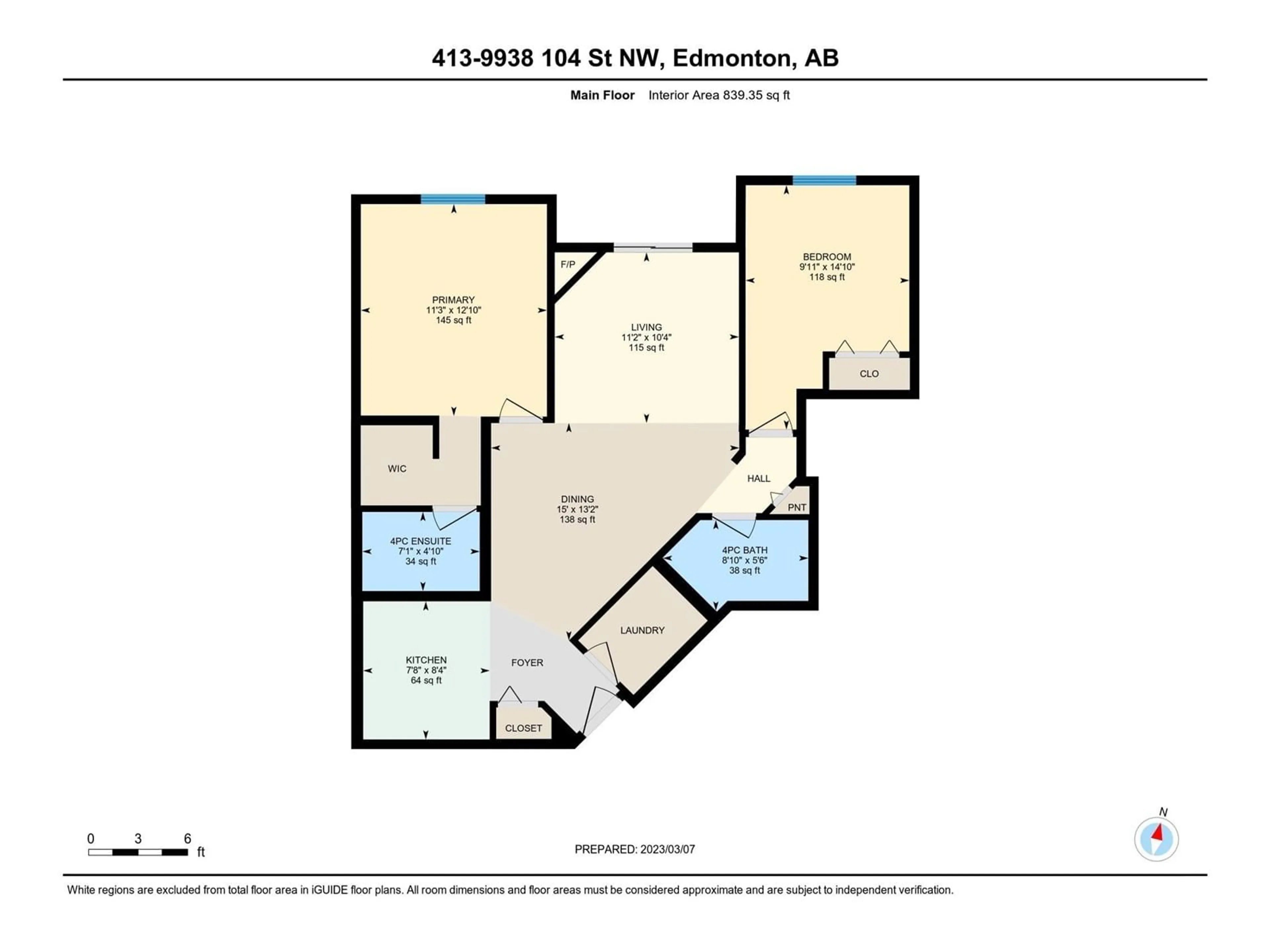 Floor plan for 9938 104 ST, Edmonton Alberta T5K2X7