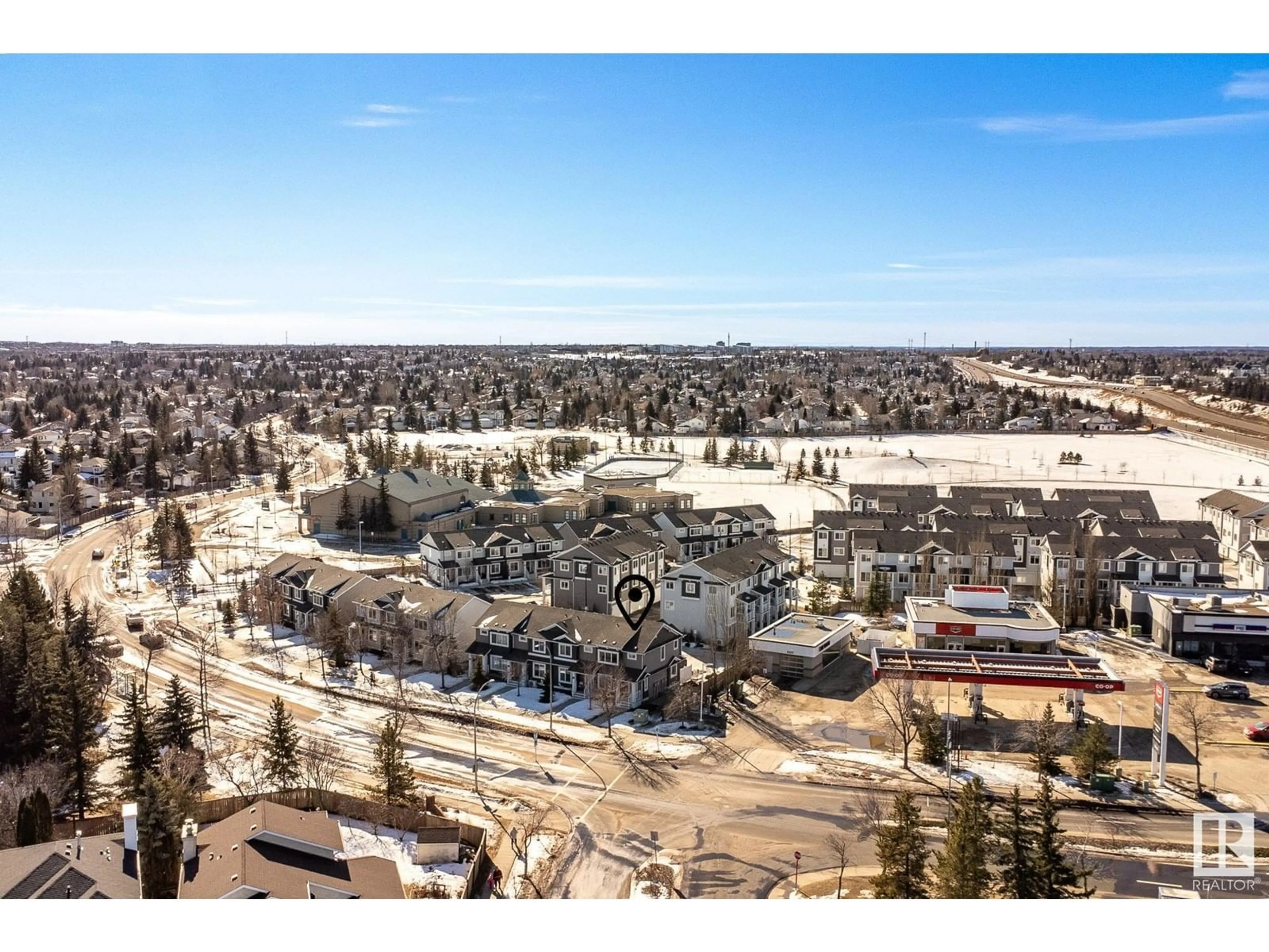 A pic from outside/outdoor area/front of a property/back of a property/a pic from drone, unknown for 76 BULYEA RD, Edmonton Alberta T6R0W8