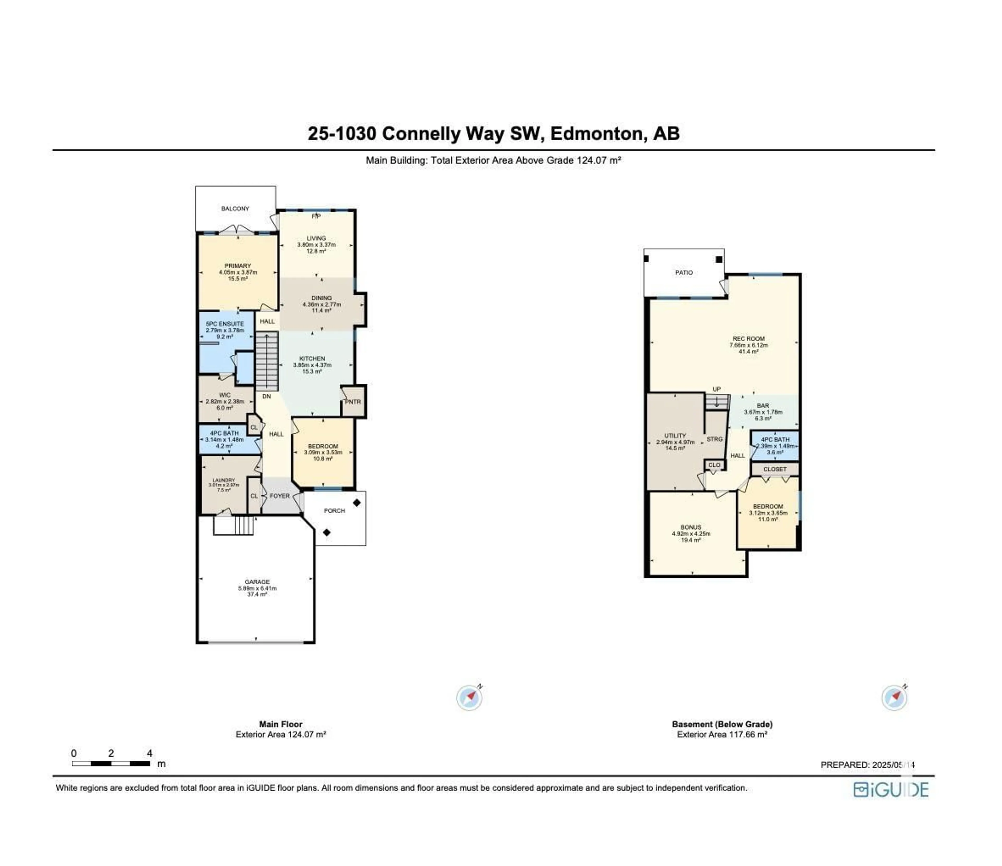 Floor plan for #25 - 1030 CONNELLY WY, Edmonton Alberta T6W2G2