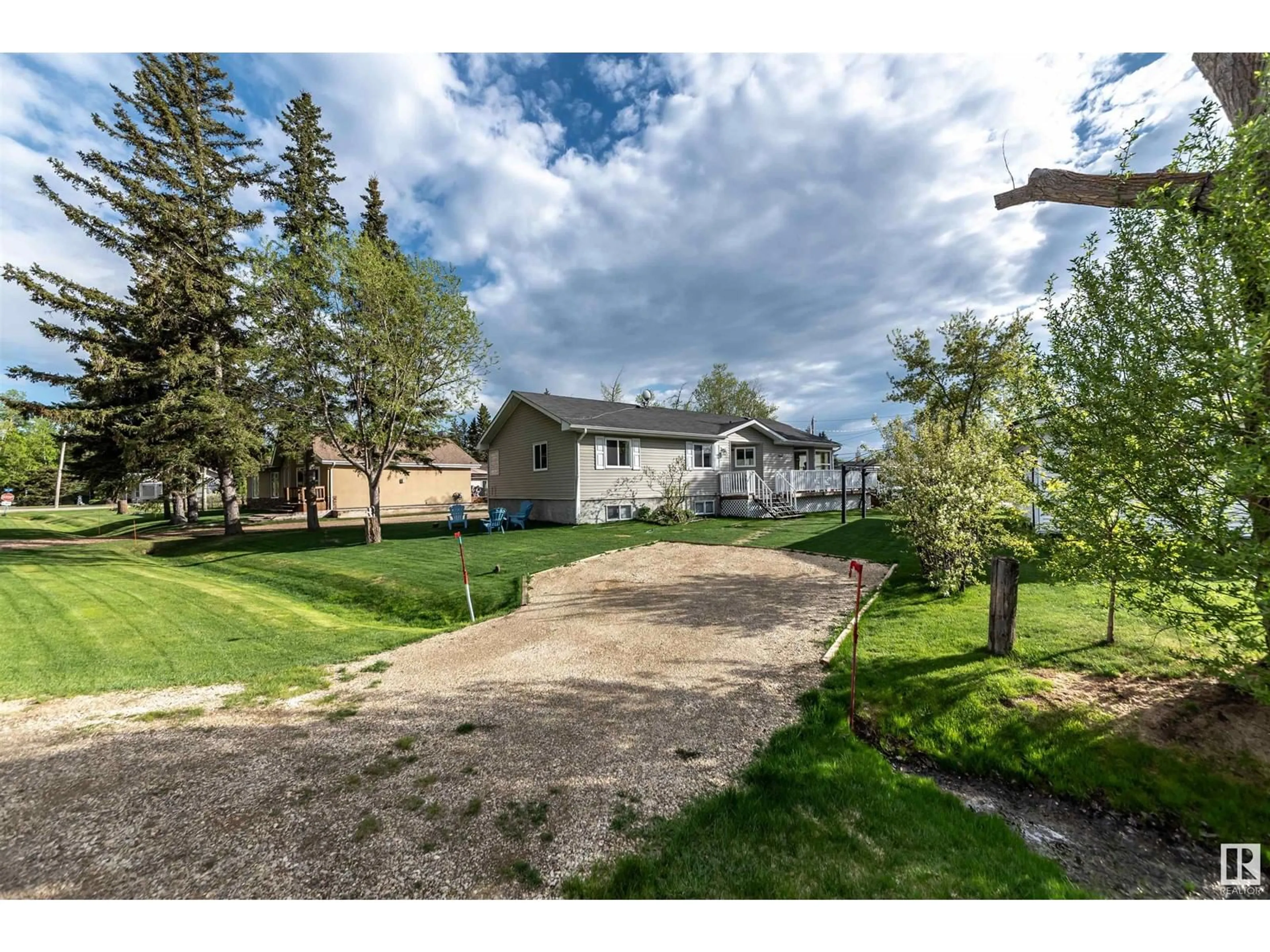 A pic from outside/outdoor area/front of a property/back of a property/a pic from drone, street for 4916 56 ST, Rural Lac Ste. Anne County Alberta T0E0A0