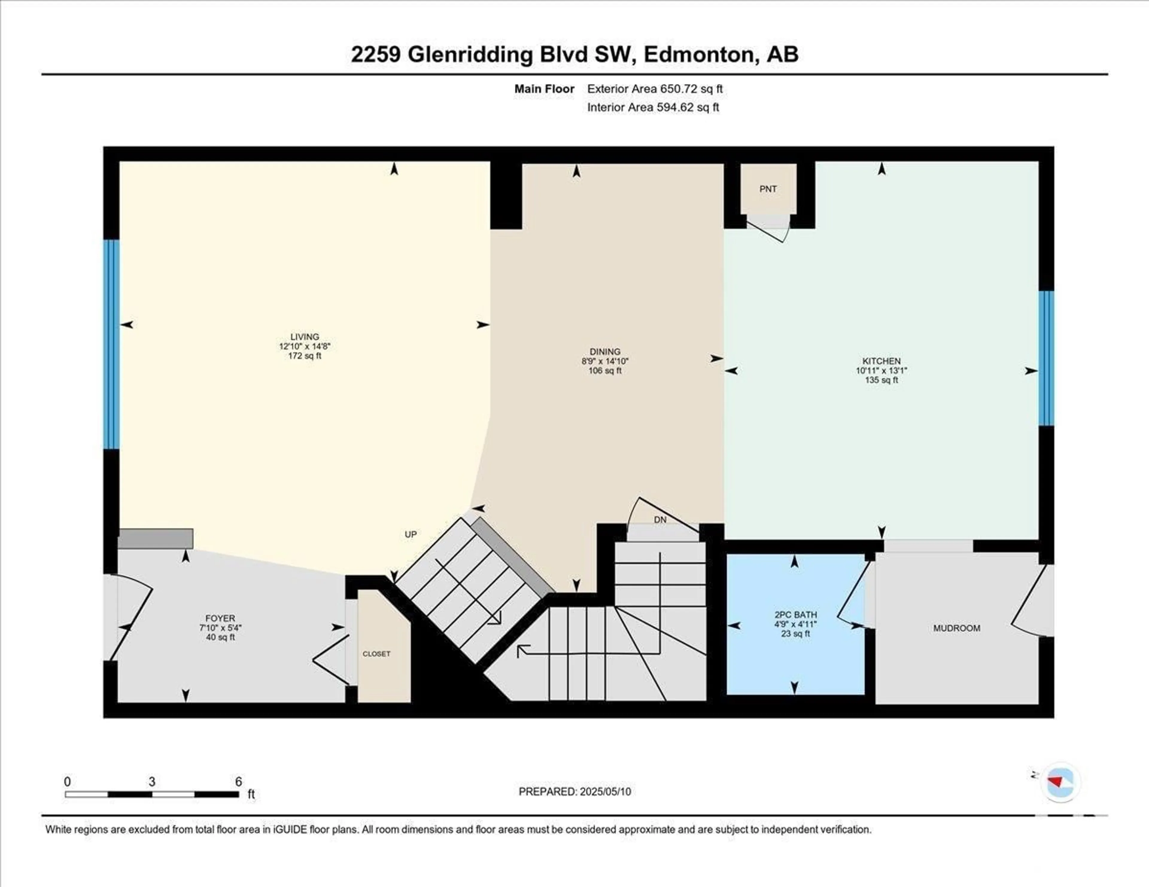 Floor plan for N SW - 2259 GLENRIDDING BV, Edmonton Alberta T6W2L1