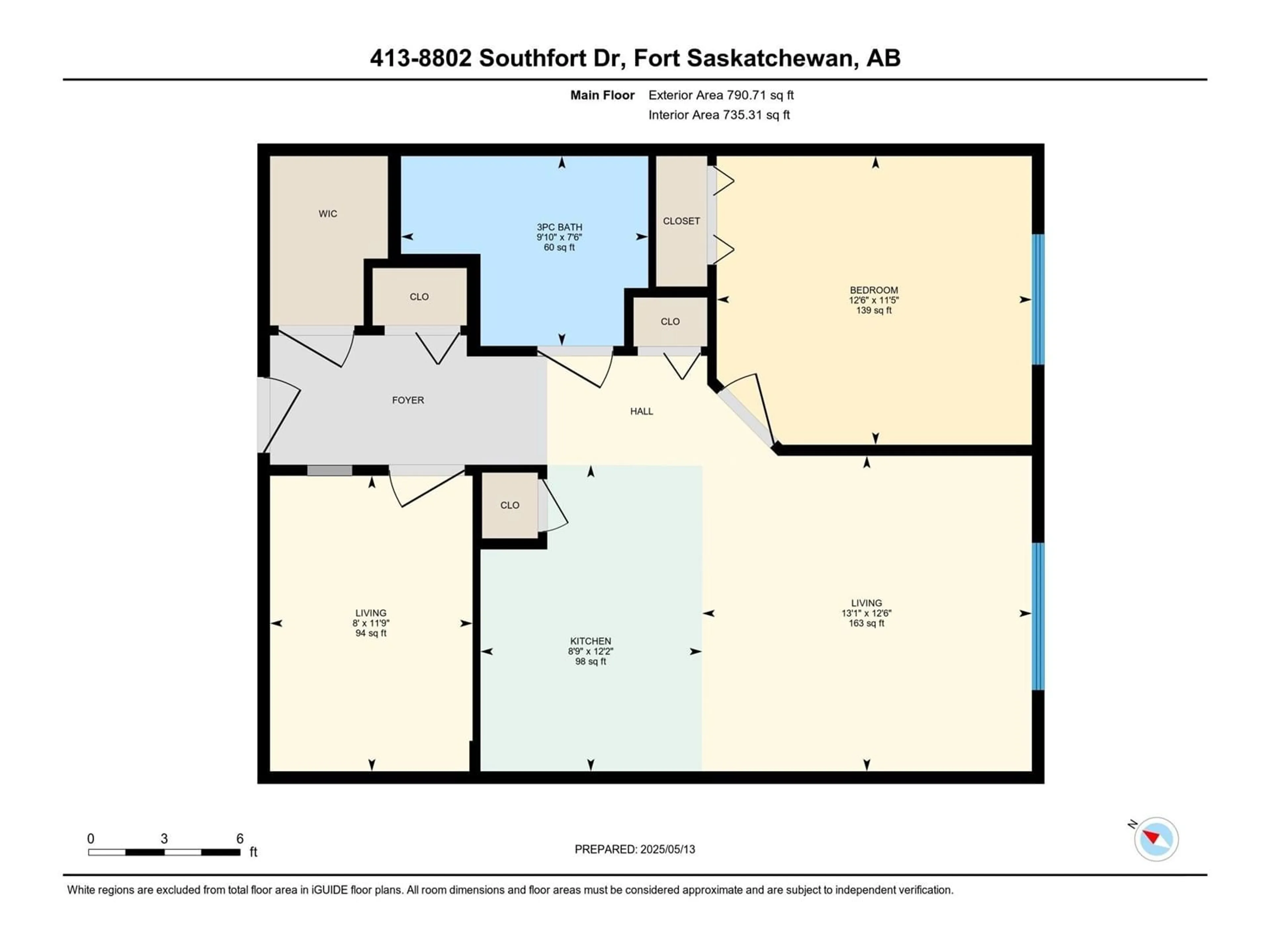 Floor plan for 413 - 8802 SOUTHFORT, Fort Saskatchewan Alberta T8L4R6