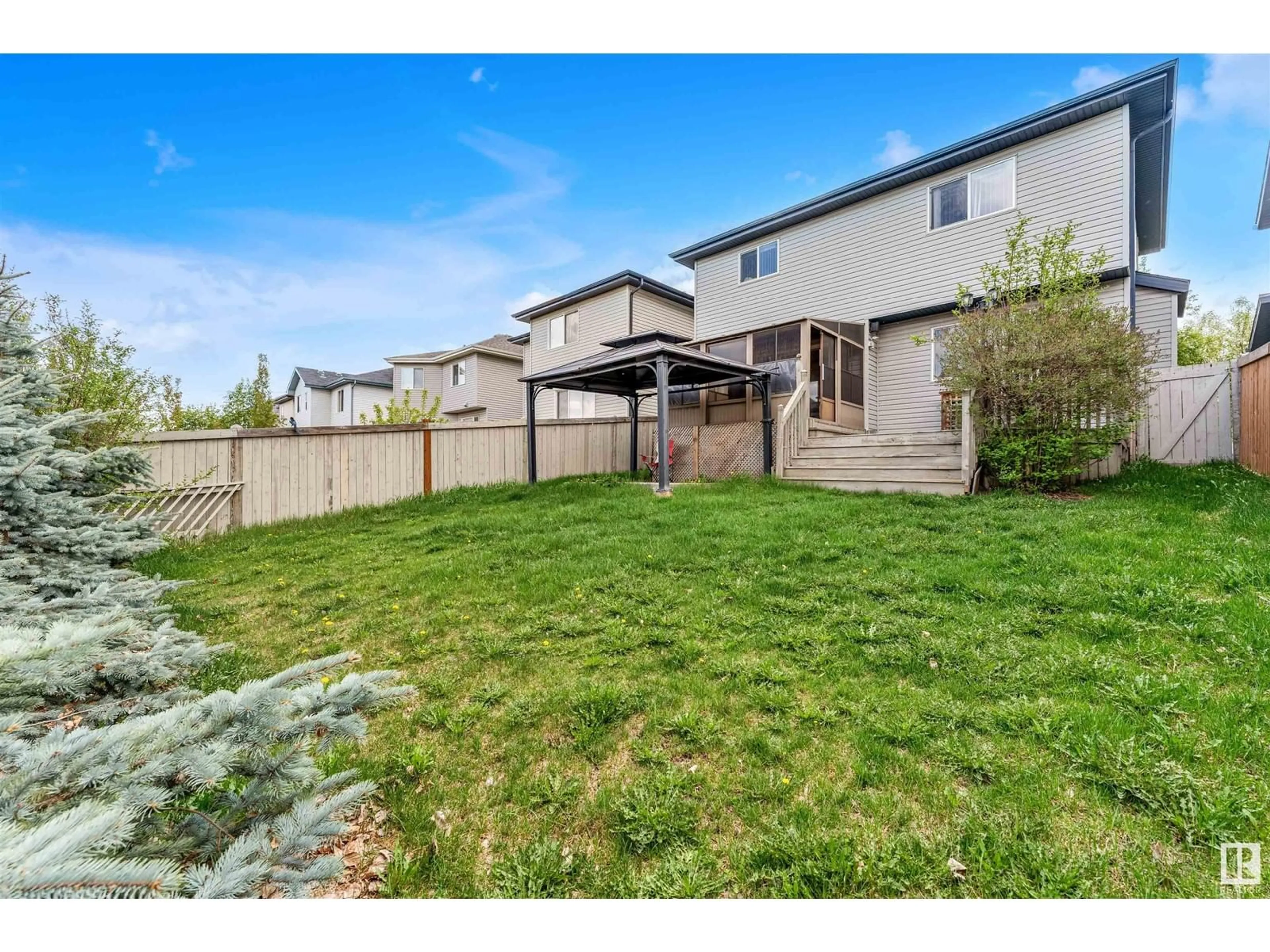 A pic from outside/outdoor area/front of a property/back of a property/a pic from drone, mountain view for 144 55 ST, Edmonton Alberta T6X0L2