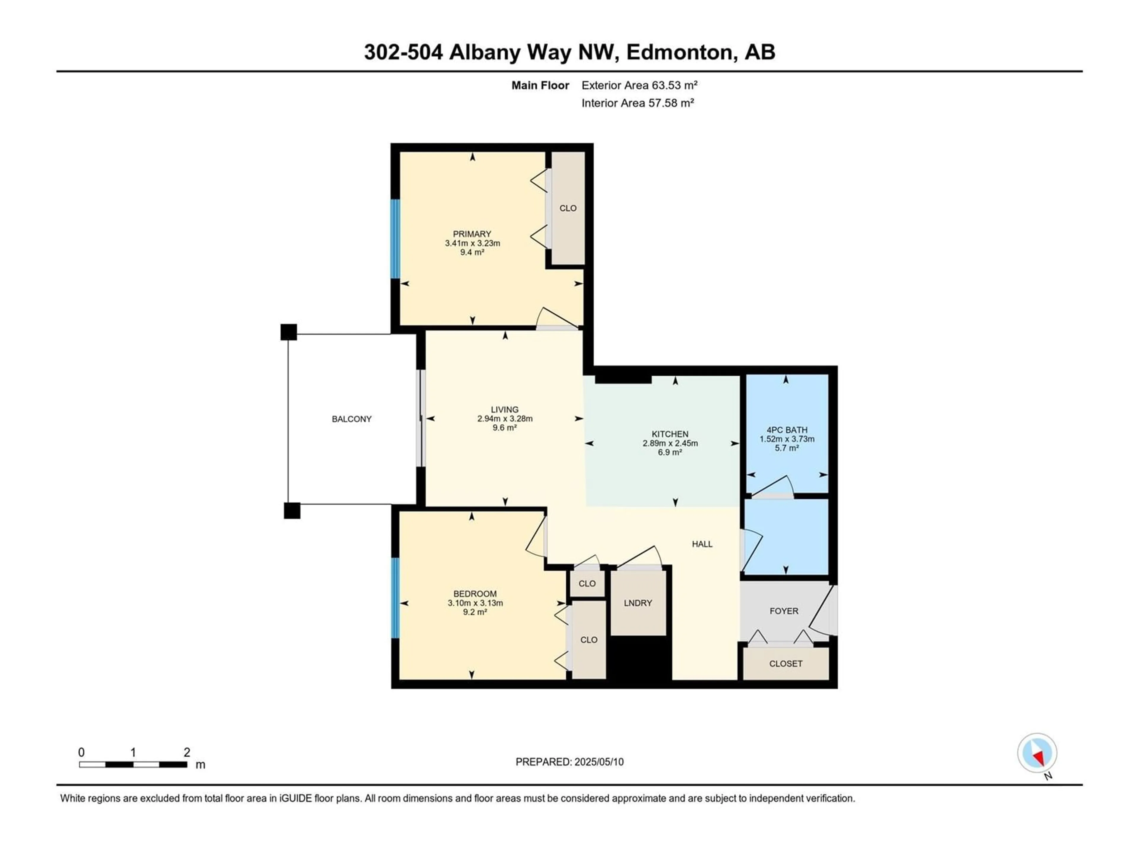 Floor plan for #330 - 504 ALBANY WY, Edmonton Alberta T6V0L2