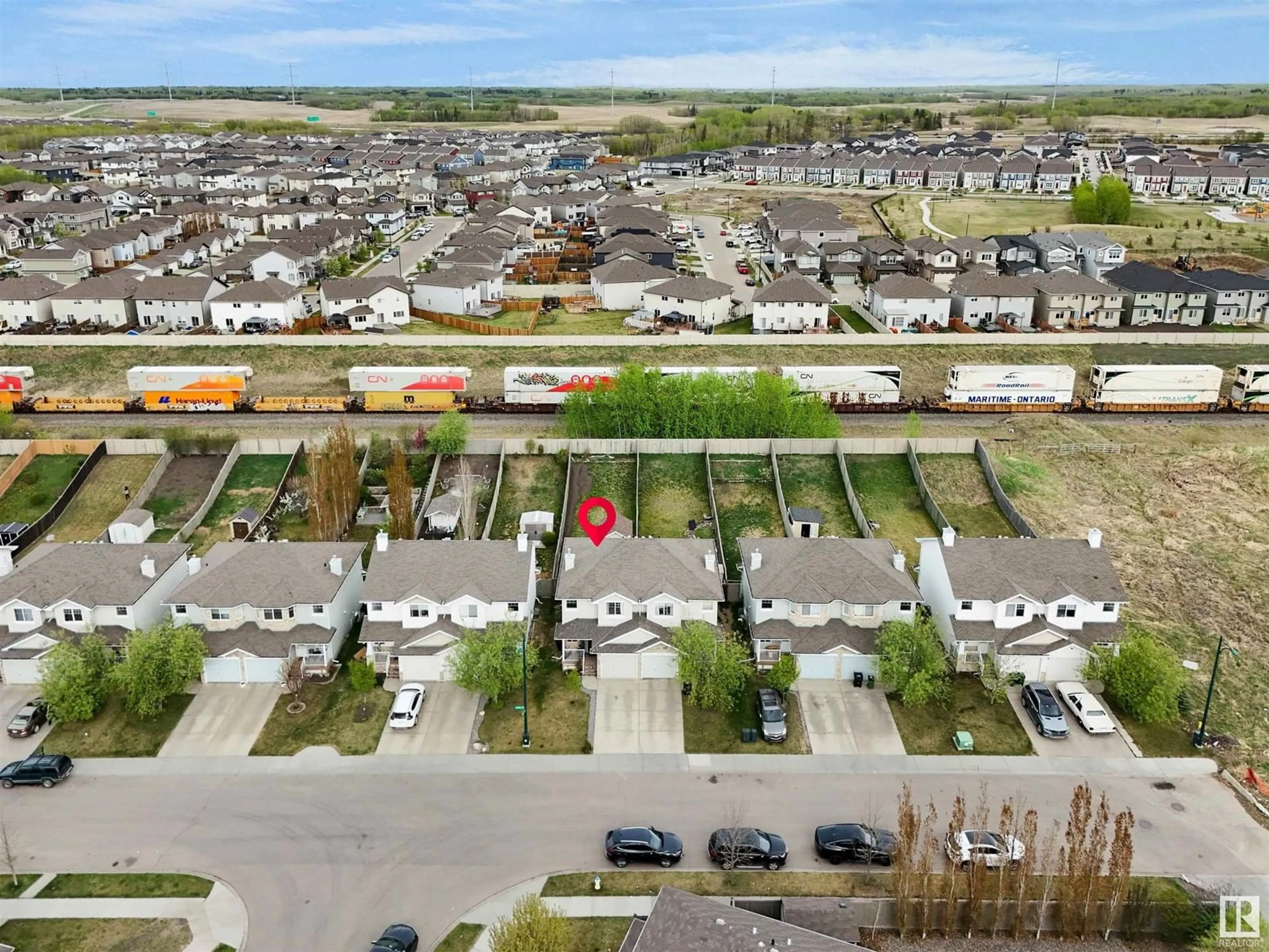 A pic from outside/outdoor area/front of a property/back of a property/a pic from drone, street for 3455 11 ST, Edmonton Alberta T6T0J8