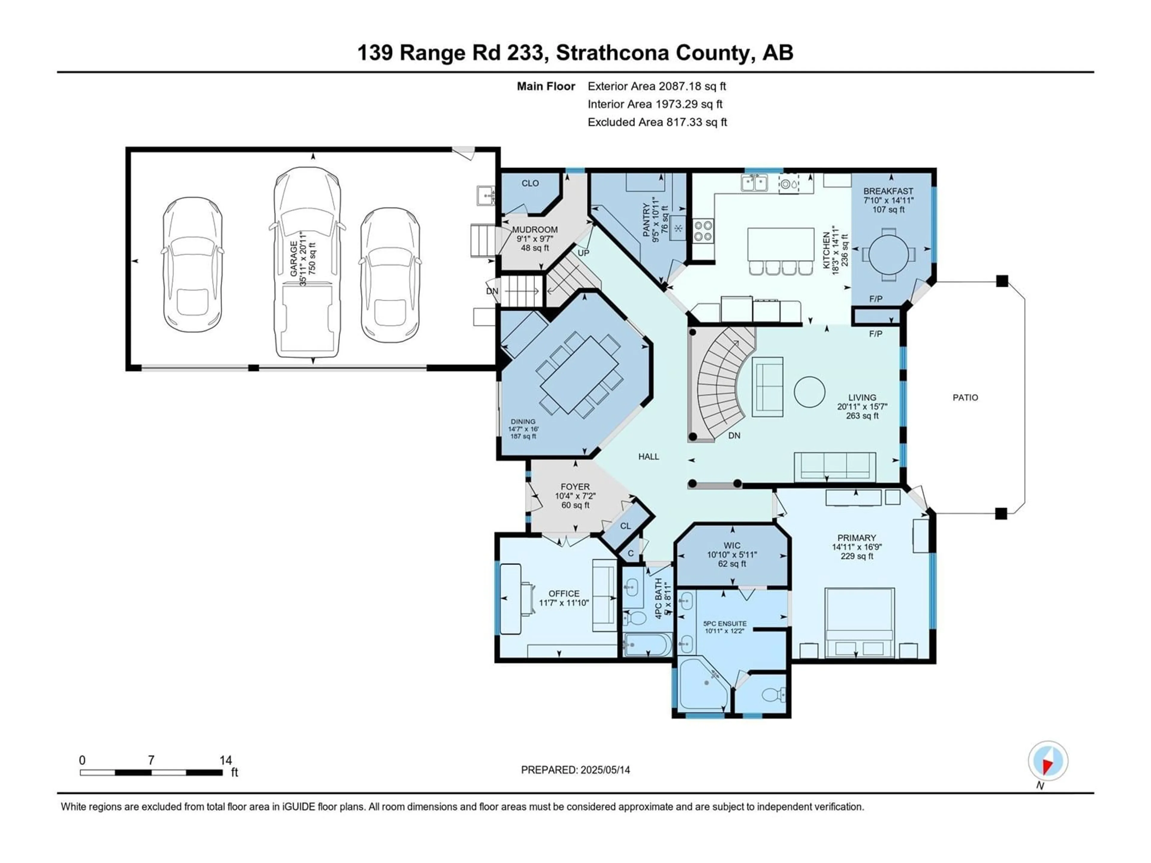 Floor plan for 139 RGE ROAD 233 RGE ROAD, Rural Strathcona County Alberta T8B1C9