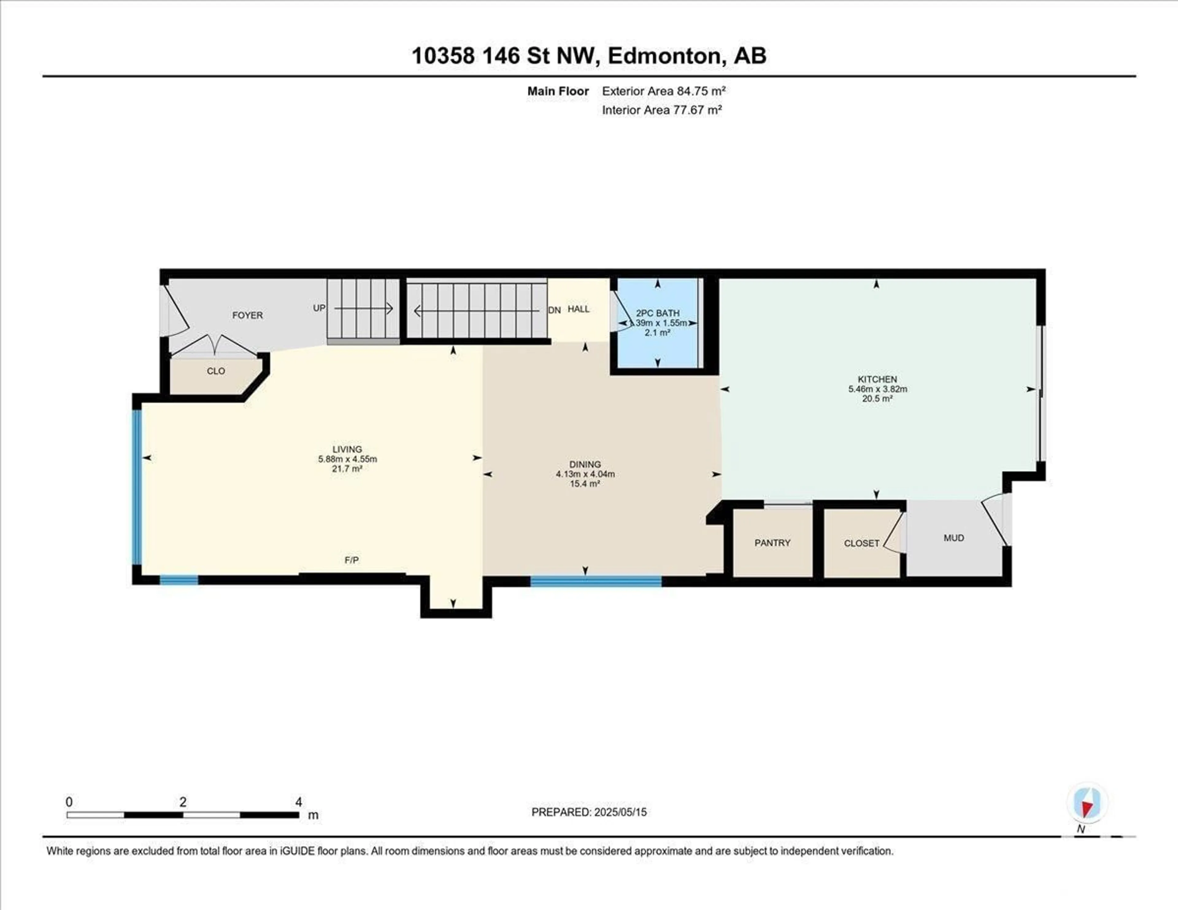 Floor plan for NW - 10358 146 ST, Edmonton Alberta T5N3A2