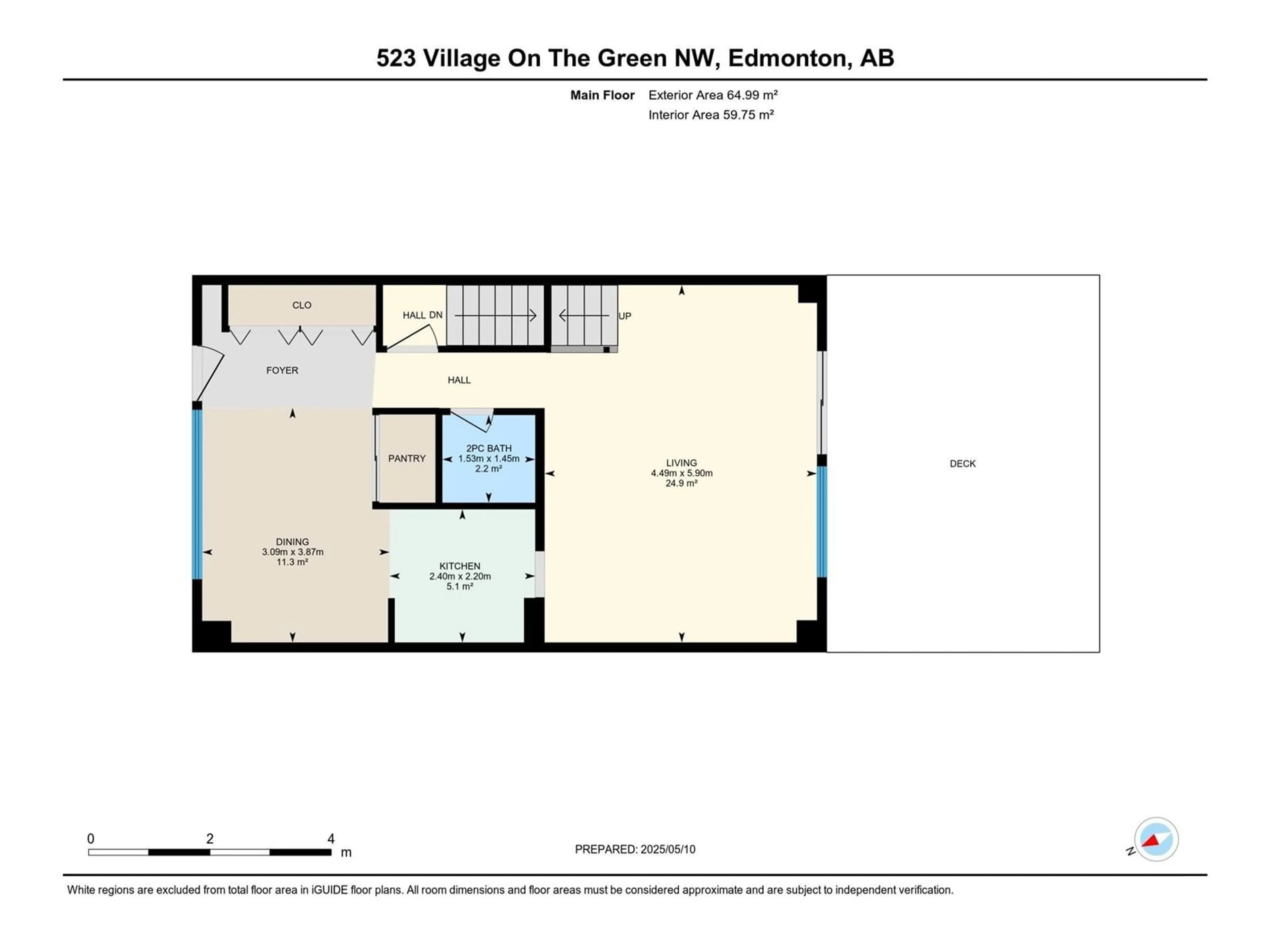 Floor plan for 523 VILLAGE ON THE GREEN GR, Edmonton Alberta T5A1H2