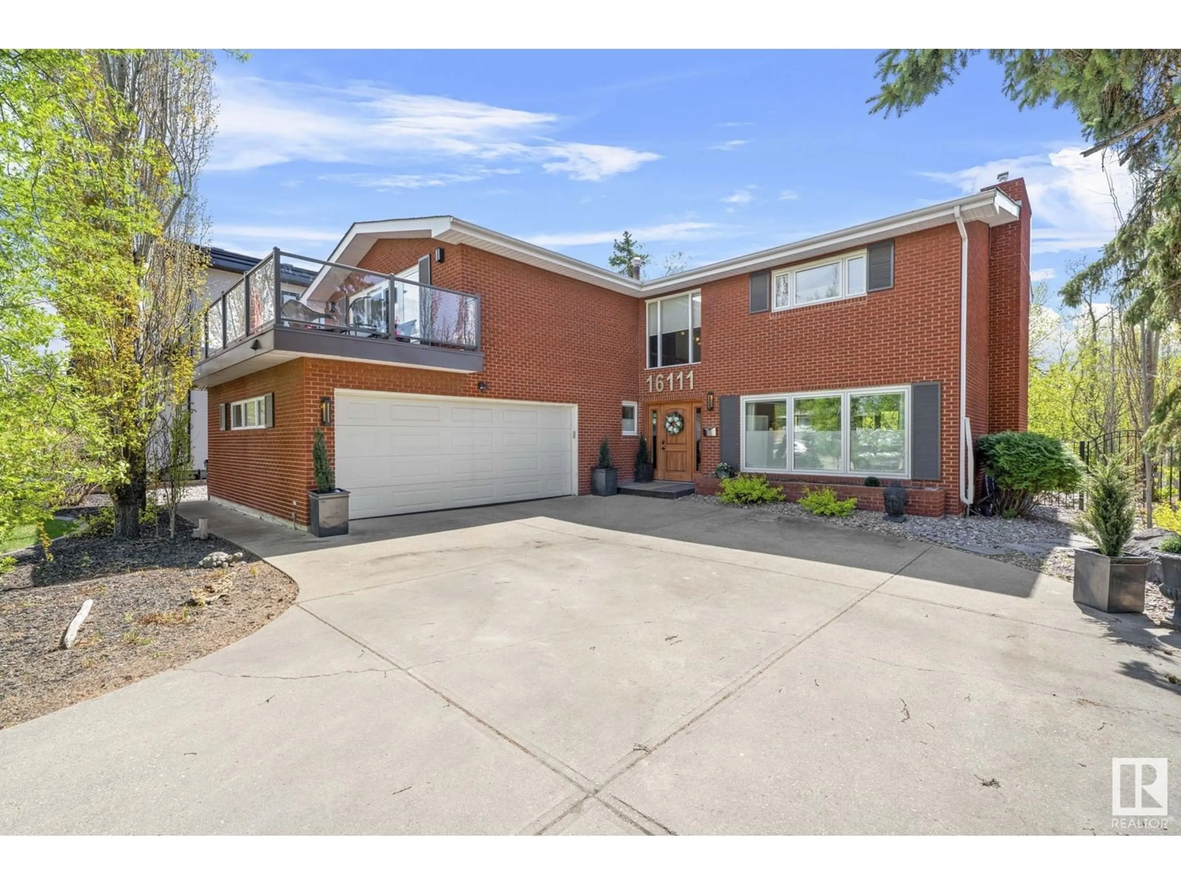 Home with brick exterior material, street for 16111 PATRICIA DR, Edmonton Alberta T5R5N3