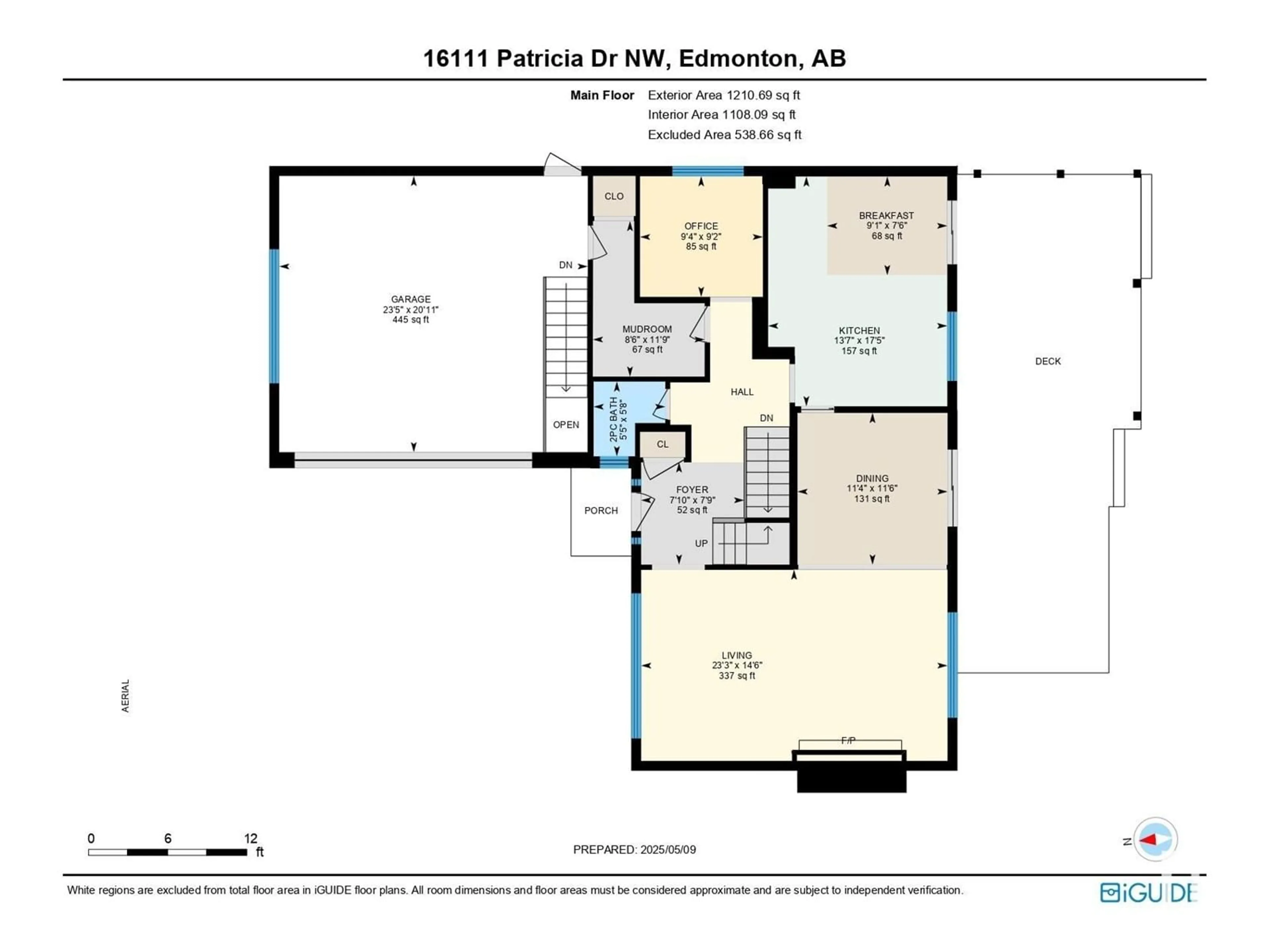 Floor plan for 16111 PATRICIA DR, Edmonton Alberta T5R5N3