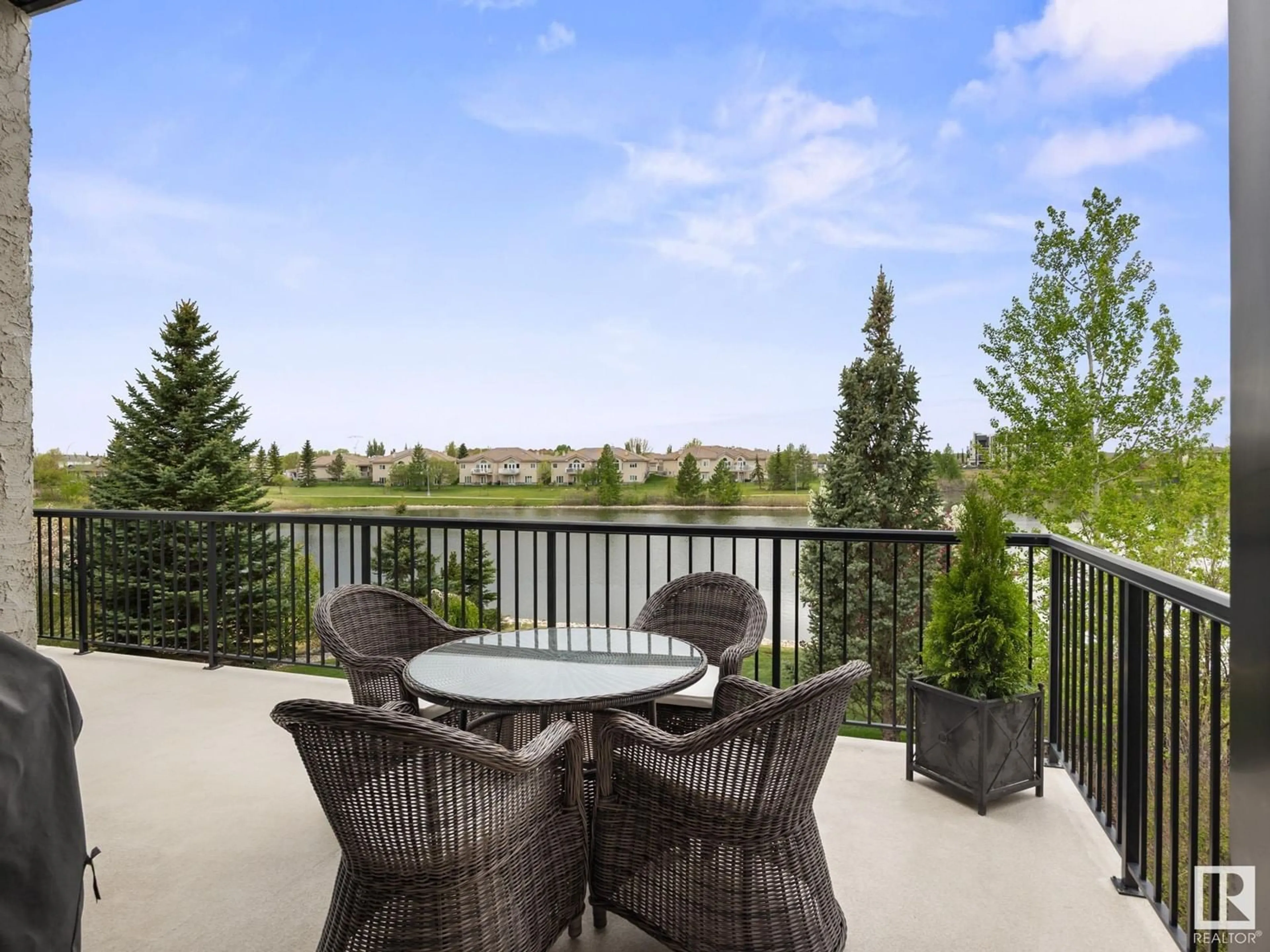 Patio, water/lake/river/ocean view for NW - 15608 135 ST, Edmonton Alberta T6V1P5