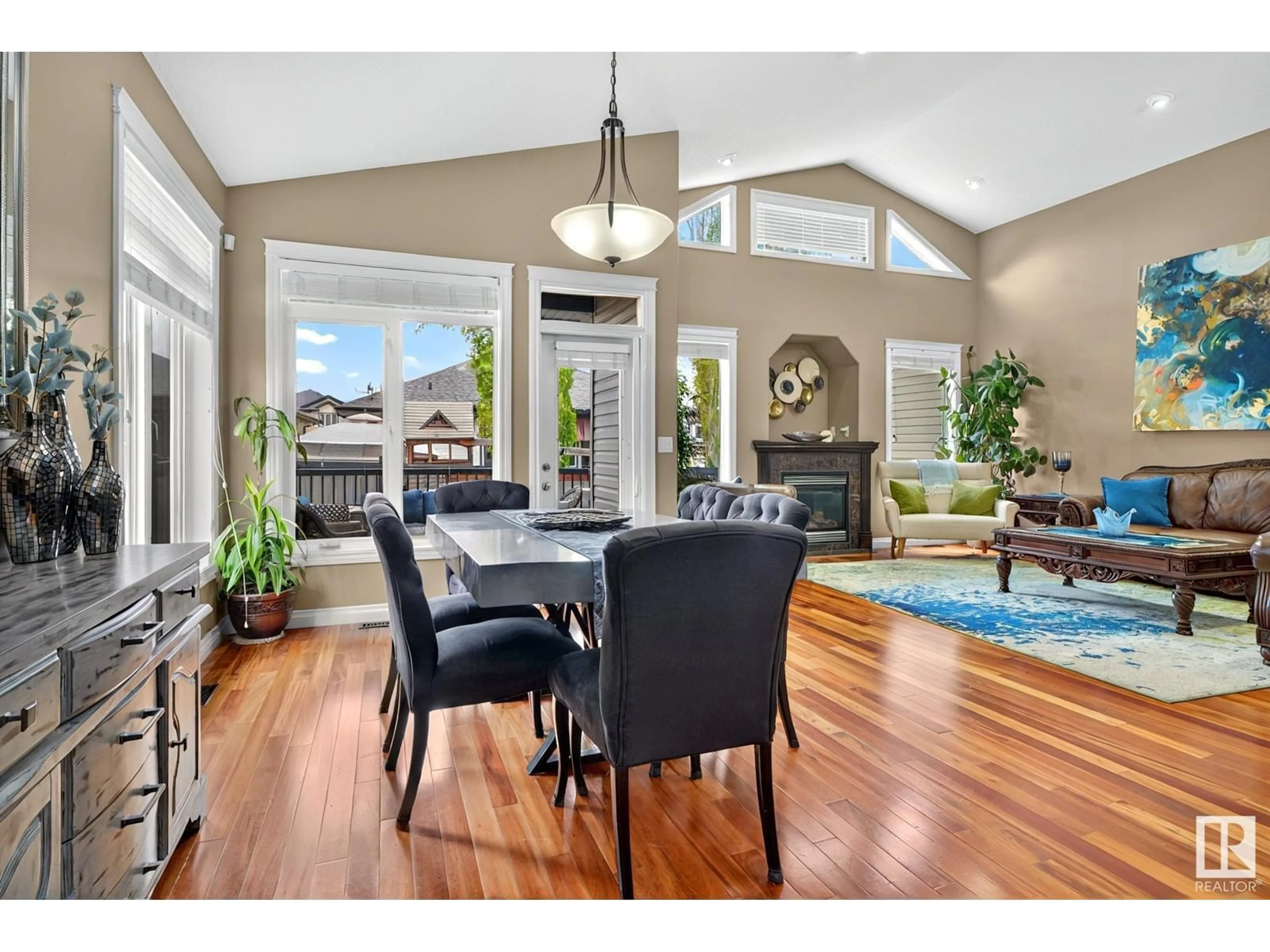 Dining room, wood/laminate floor for 15 KRAHN CO, Leduc Alberta T9E0A3
