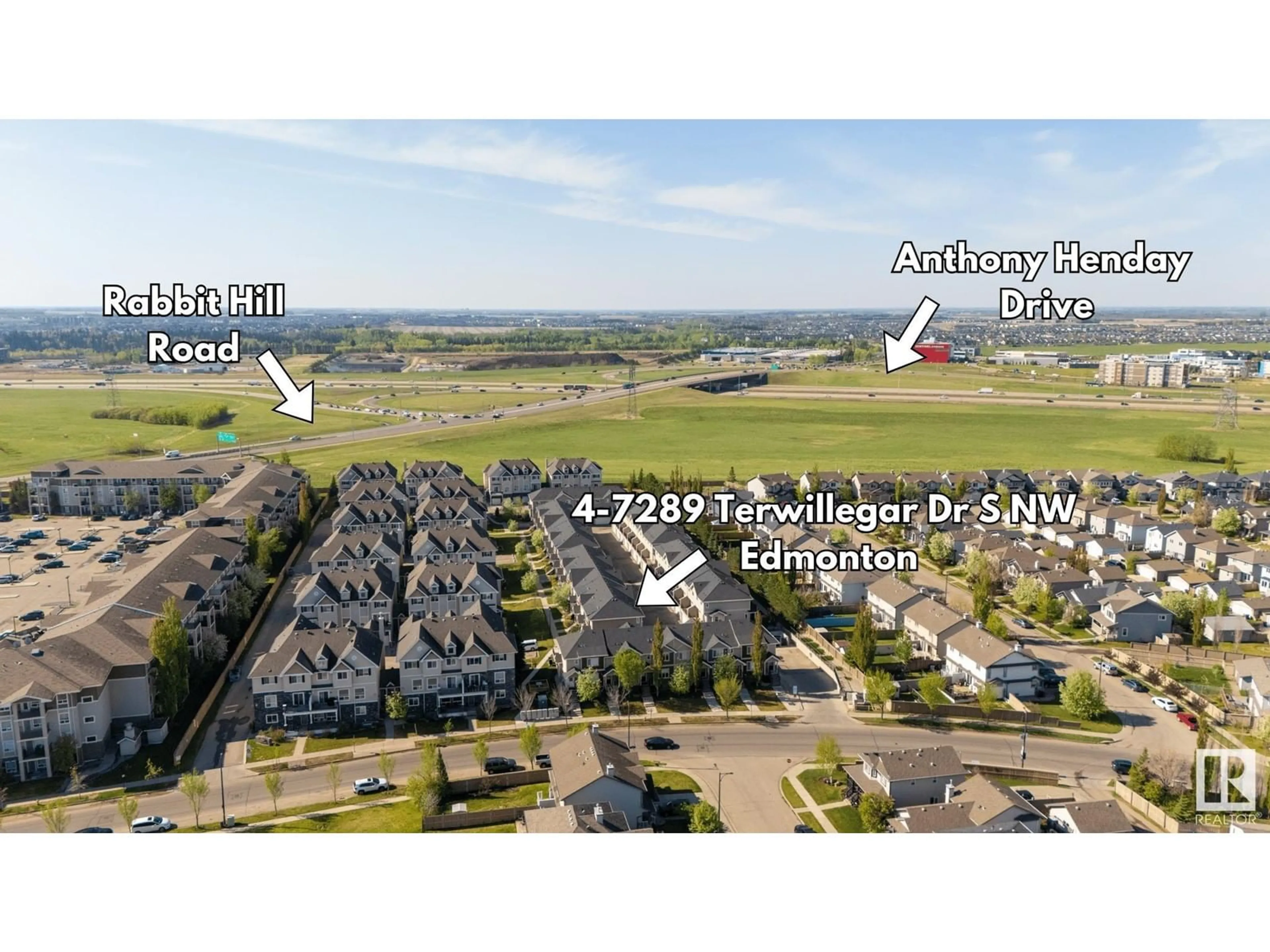 A pic from outside/outdoor area/front of a property/back of a property/a pic from drone, unknown for #4 - 7289 SOUTH TERWILLEGAR DR, Edmonton Alberta T6R0N5