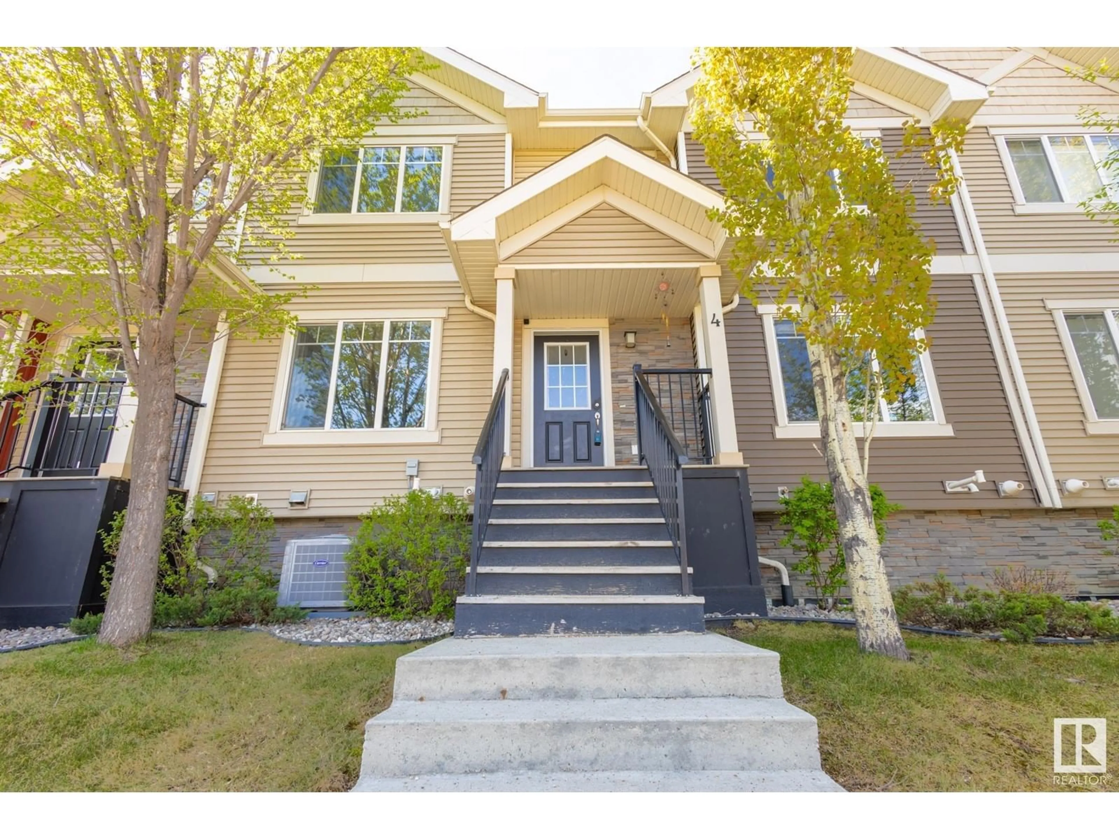 Home with vinyl exterior material, street for #4 - 7289 SOUTH TERWILLEGAR DR, Edmonton Alberta T6R0N5