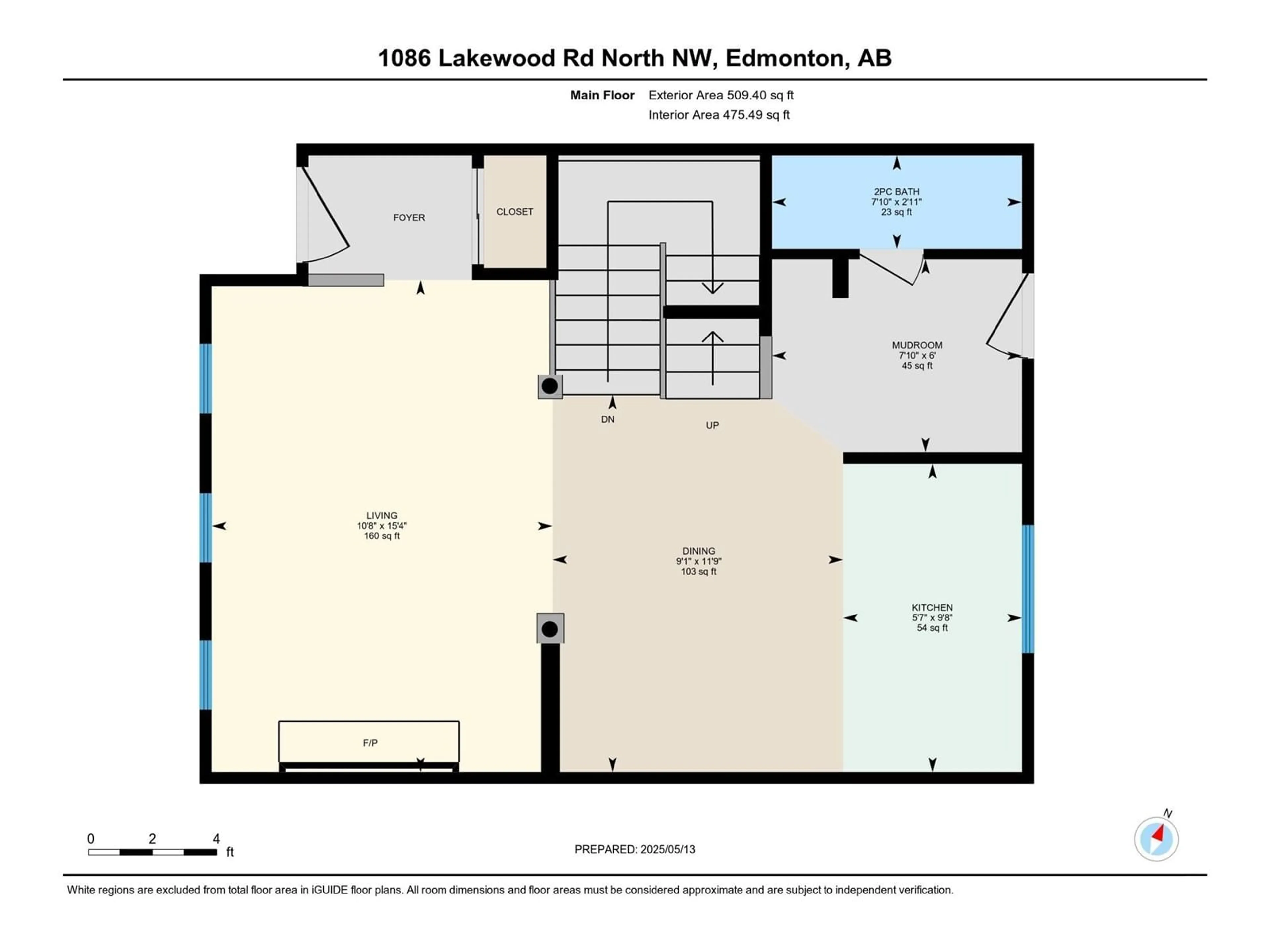 Floor plan for 1086 LAKEWOOD RD, Edmonton Alberta T6K3T7