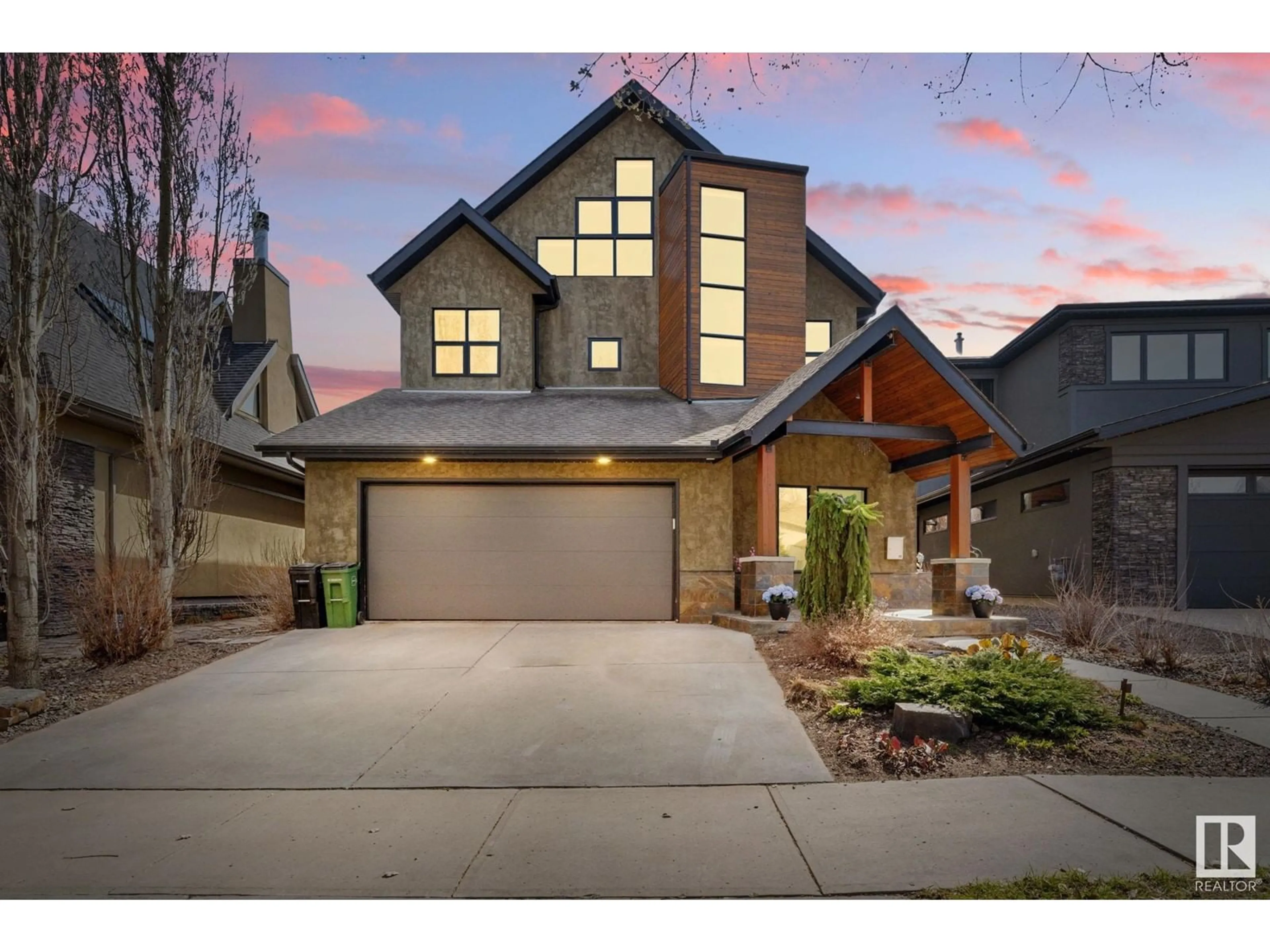 Home with brick exterior material, street for 8711 99 AV, Edmonton Alberta T5H4N5