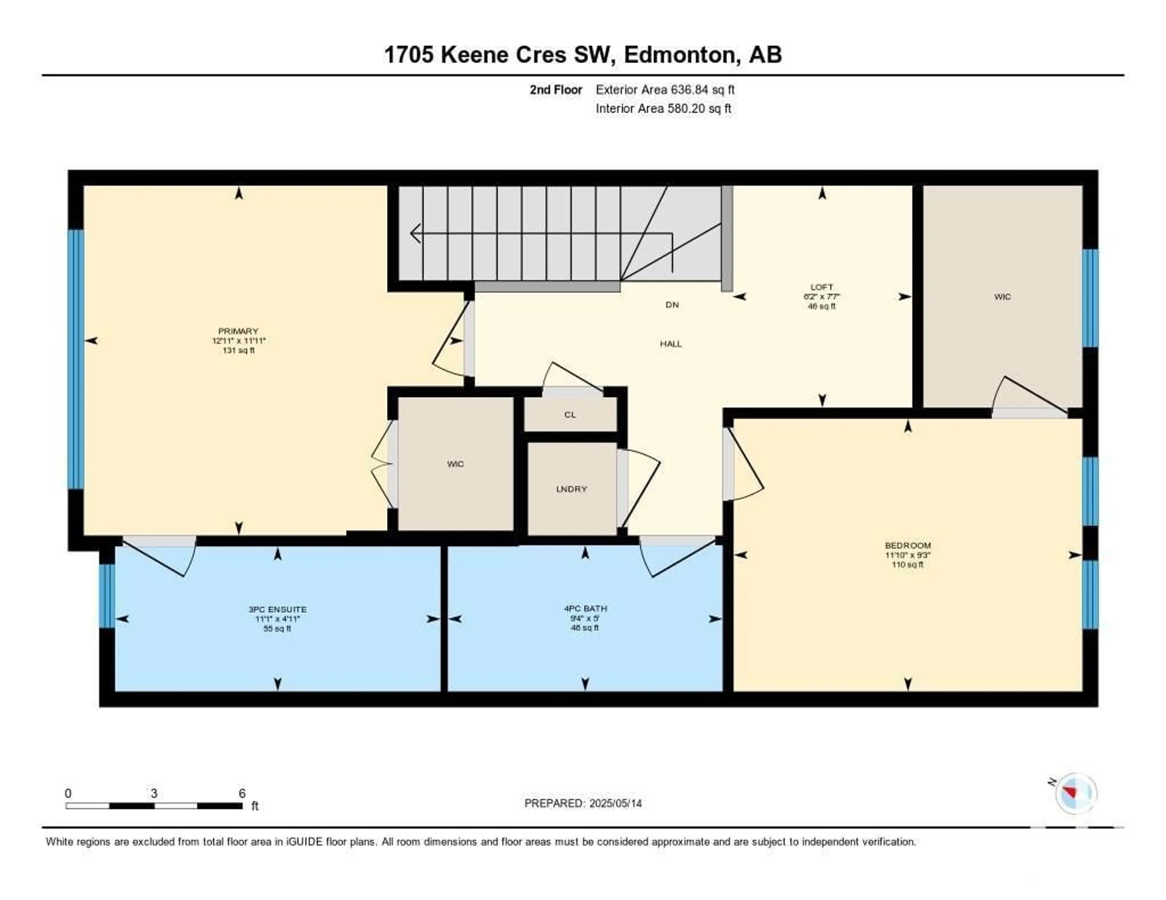 Floor plan for SW - 1705 KEENE CR, Edmonton Alberta T6W4B6