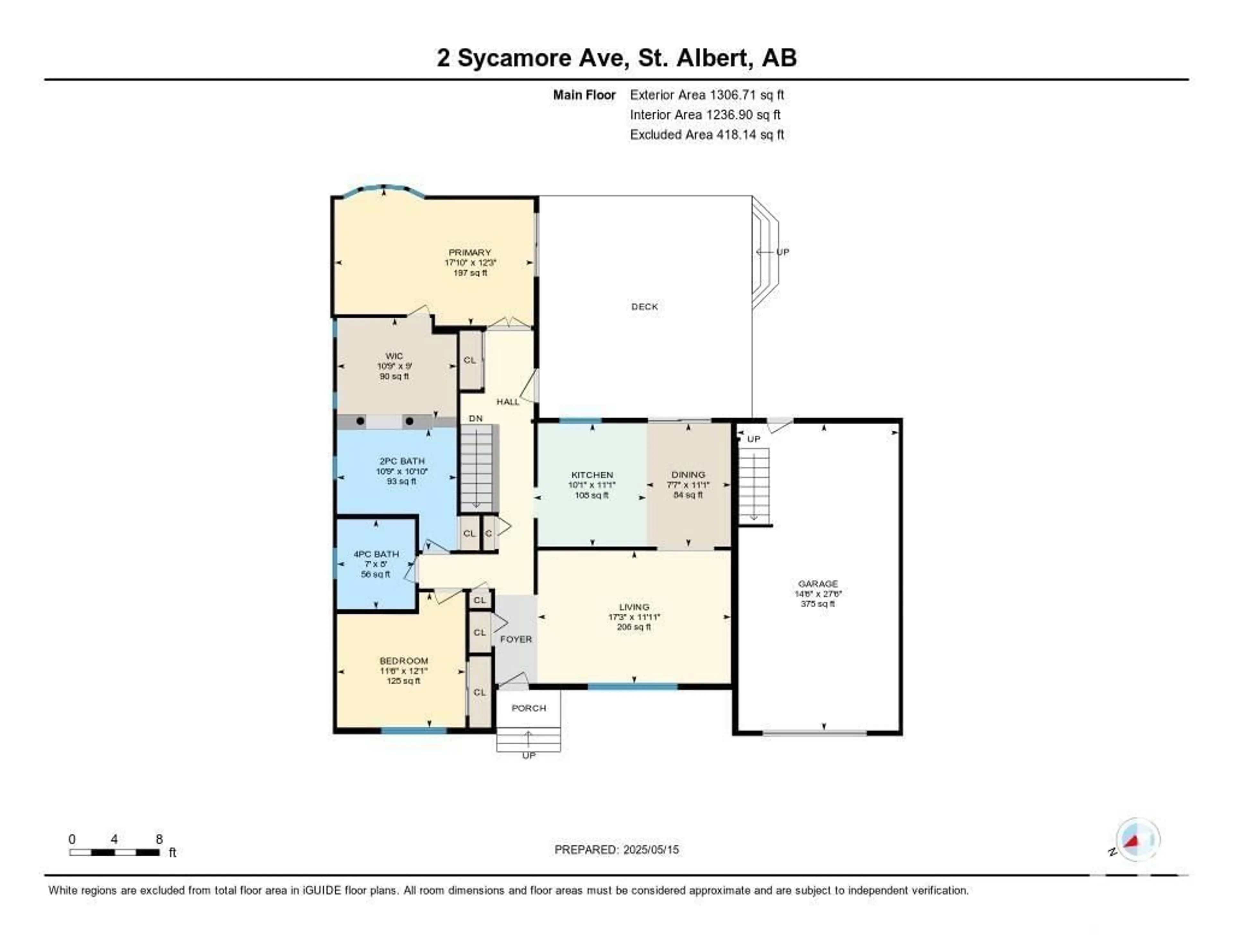 Floor plan for 2 SYCAMORE AV, St. Albert Alberta T8N0K3