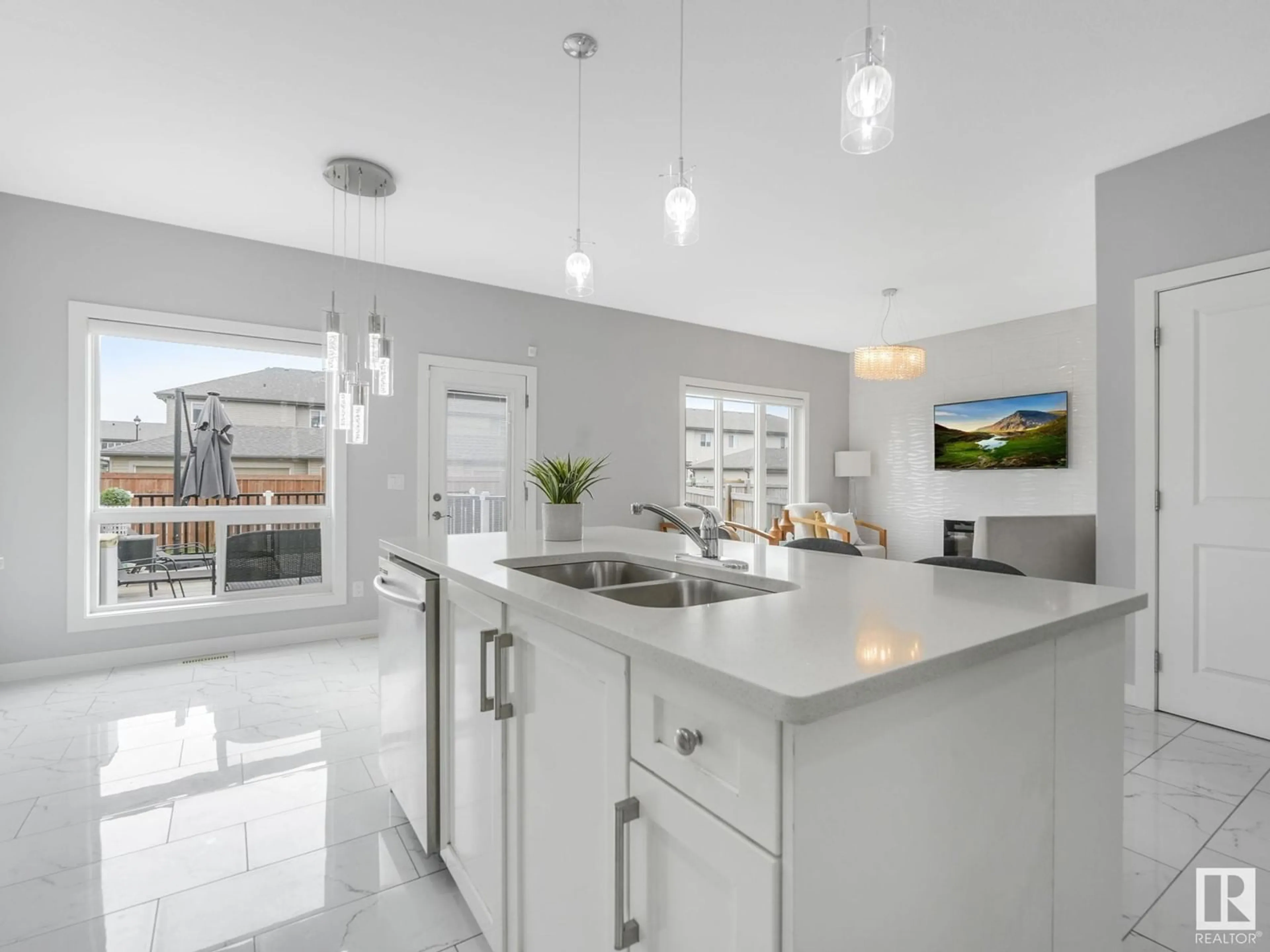 Open concept kitchen, ceramic/tile floor for 4419 38A ST, Beaumont Alberta T4X2B8