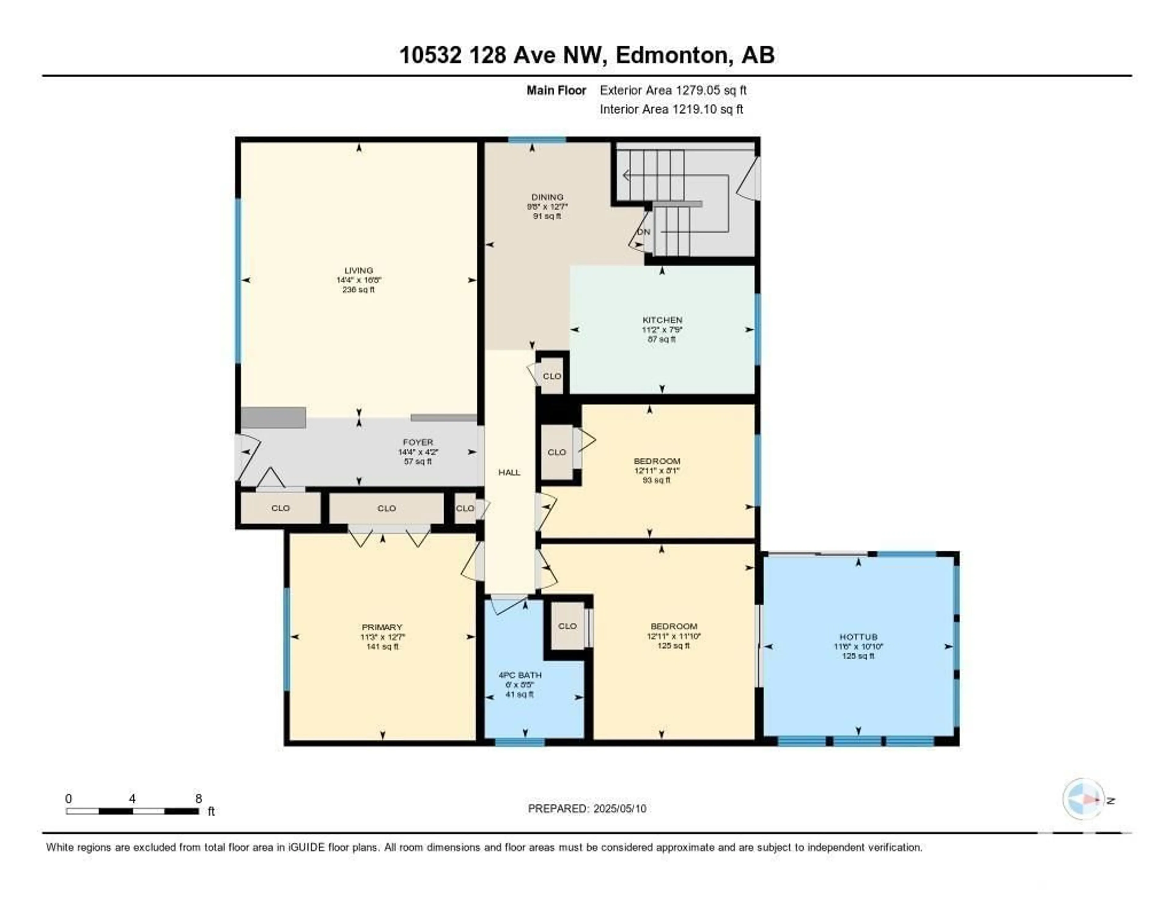 Floor plan for 10532 128 AV, Edmonton Alberta T5E0J3
