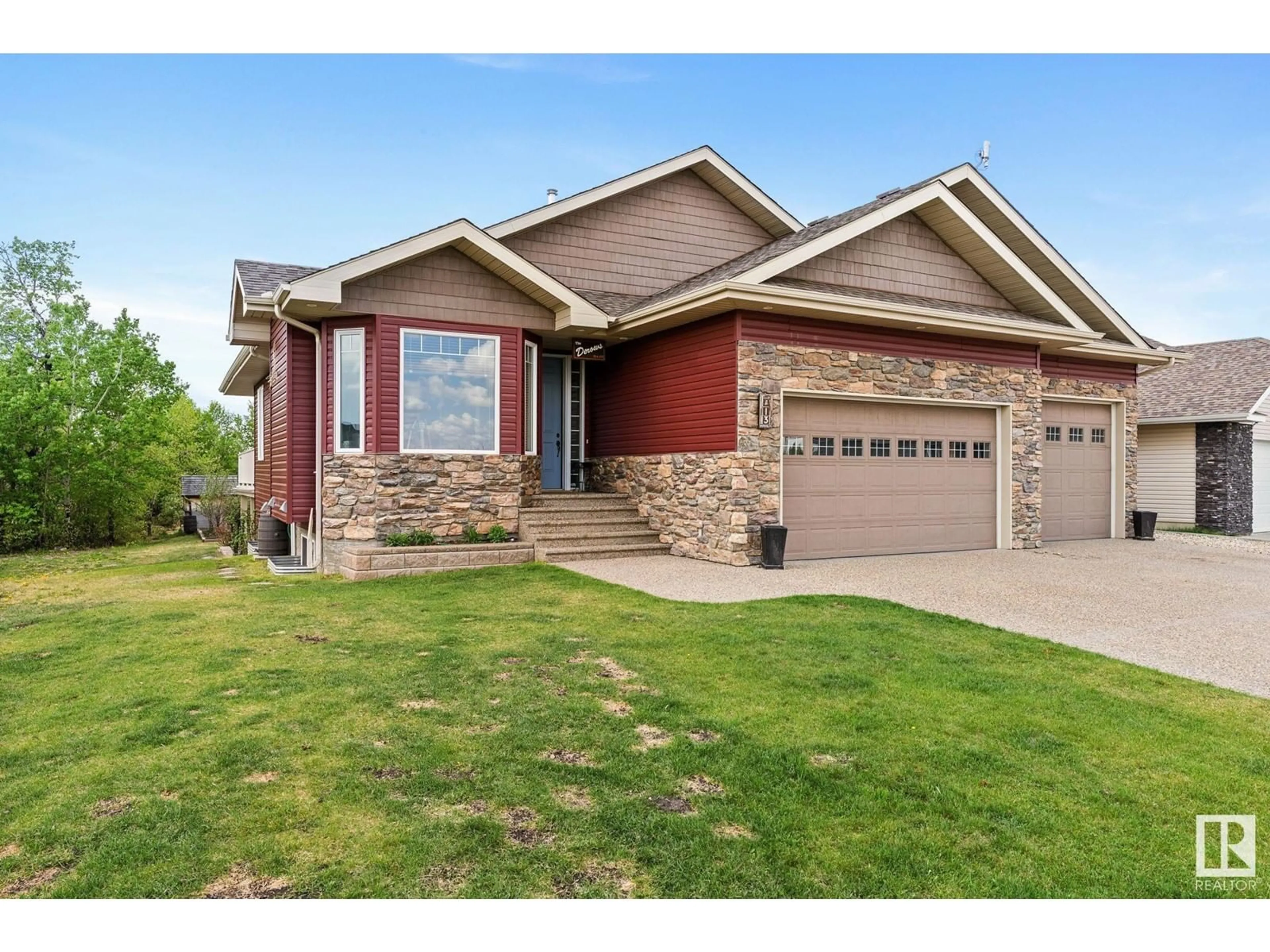 Home with brick exterior material, street for 13 WHITETAIL PT, Mundare Alberta T0B3H0